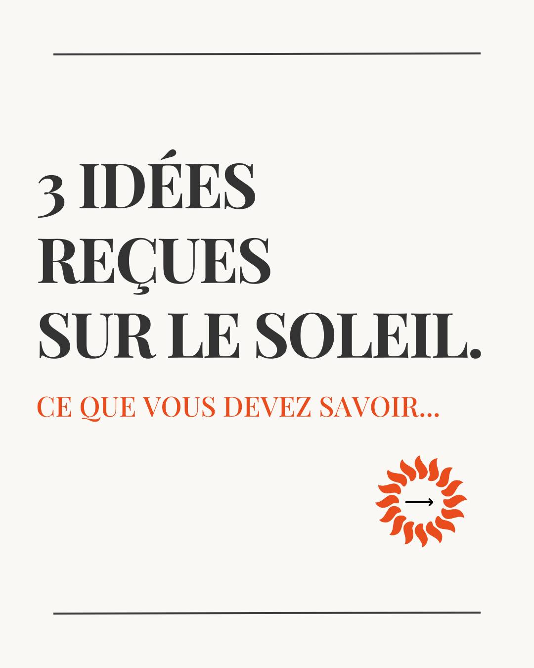 Et oui ! ☀️
Certaines idées reçues sur le soleil sont fausses…
Alors protégez-vous du soleil toute l’année 🌞
#ecranSun #protectionsolaire #spf #ecran #conseilskincare