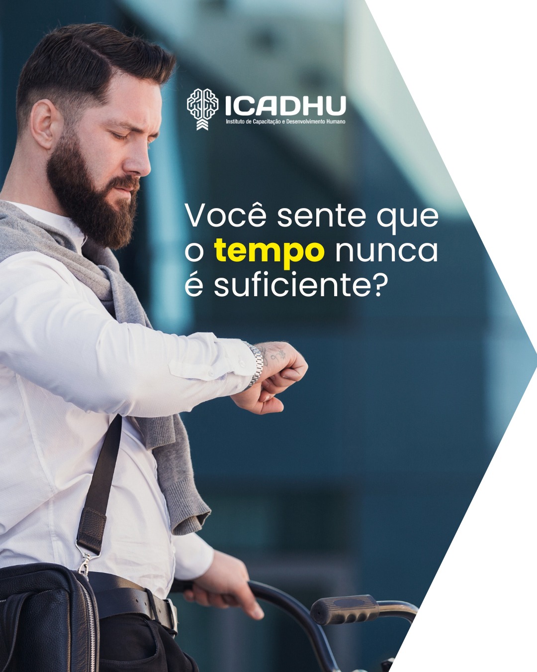 Gestão do tempo não é fazer mais coisas.
É fazer melhor, com clareza e prioridade.
Quando o tempo não é bem administrado, a rotina vira urgência e a comunicação sofre.
No ICADHU, gestão do tempo é tratada como competência essencial para profissionais e equipes.
#ICADHU #GestãoDoTempo #Produtividade #Organização #DesenvolvimentoHumano #Equipes #TrabalhoInteligente