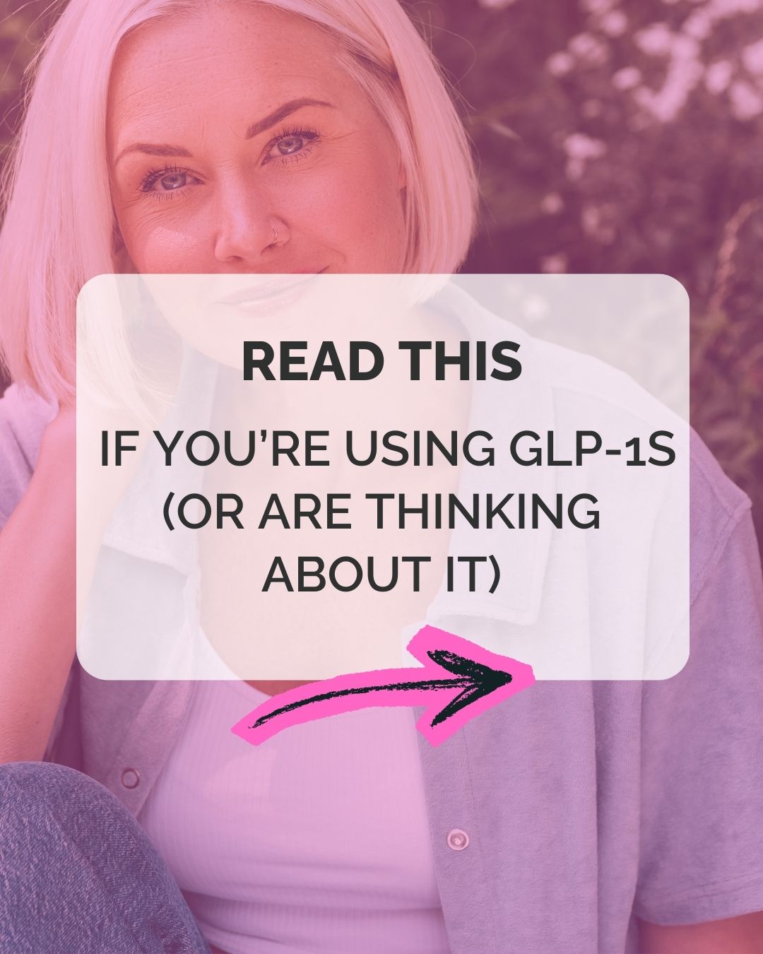 GLP-1 medications can help reduce appetite - and for some people, they can be a useful tool.
What often gets missed is what comes off along with the weight.
When appetite drops quickly, it’s easy to:
-> under-eat protein
-> stop prioritizing strength training
-> lose muscle without realizing it
In midlife, muscle isn’t optional.
It supports metabolism, bone health, strength and long-term weight maintenance.
GLP-1s don’t replace nutrition, resistance training, or recovery.
They work best alongside a plan that protects your strength.
Weight loss is one outcome.
Health, function and sustainability are the goal.
If you're looking for a coach who can help you build sustainable fitness and nutrition habits that fit your goals and lifestyle, message me or book a free Clarity Call today.
Link in bio!
#menopause #perimenopause #weightloss #GLP1s