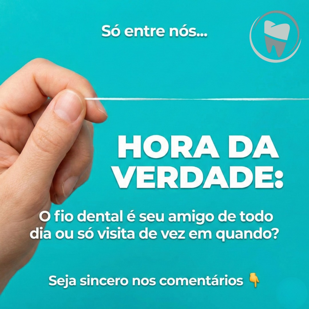Só entre nós…
quase todo mundo sabe que o fio dental é importante, mas nem sempre ele faz parte da rotina diária. E a verdade é que isso é mais comum do que parece.
O fio dental cuida do que não aparece no espelho. Ele remove resíduos entre os dentes, ajuda a prevenir inflamações na gengiva, mau hálito e problemas que, quando não tratados, acabam exigindo procedimentos mais complexos no futuro. Pequenas atitudes diárias fazem uma grande diferença na saúde bucal a longo prazo.
Na Clínica de Odontologia Avançada Studio Oral Dra. Wellvytha, no bairro Santo Agostinho, trabalhamos com uma odontologia moderna, preventiva e baseada em orientação clara, sem julgamentos. Nosso foco é ajudar você a entender seu sorriso e cuidar dele de forma consciente e tranquila.
Se desejar uma avaliação preventiva ou orientações personalizadas, nossa equipe está à disposição para receber você com atenção, conforto e excelência.
Cuidar bem hoje é evitar problemas amanhã.