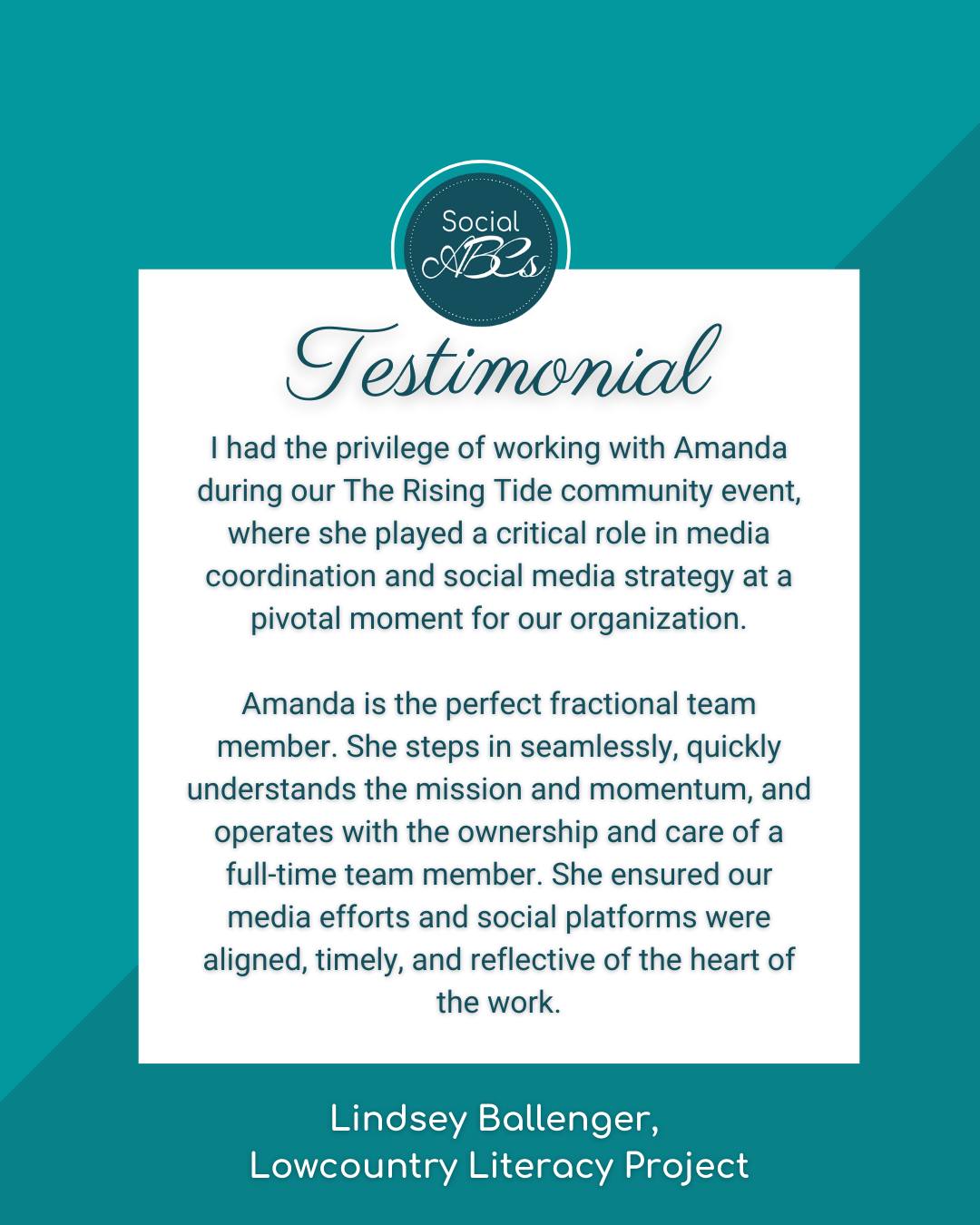 I loved working with Lindsey Ballenger and the @lowcountryliteracyproject during their "The Rising Tide" community event. From media coordination to social media management the night of the event, my goal was to ensure their platforms reflected the true heart of their mission. 📚❤️
If your organization has the momentum but needs an extra set of hands to align your media efforts, let’s talk!