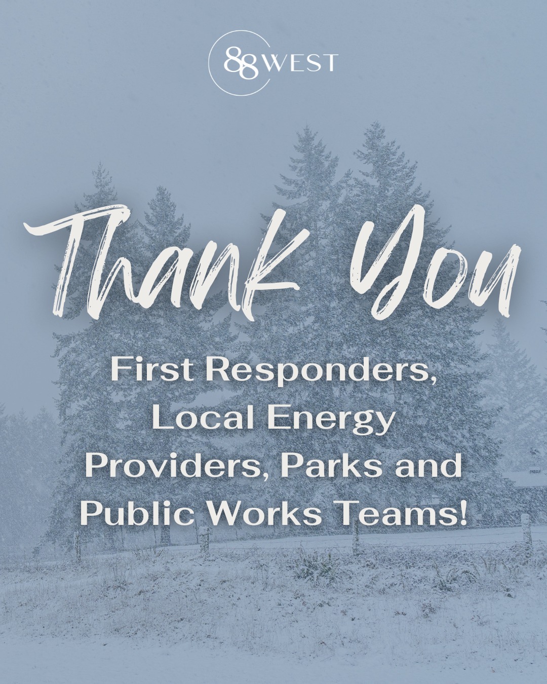 We’re incredibly grateful for all you do to keep us warm and protected. Stay safe out there, and thank you for serving when it matters most. 💙
Share this post to show your appreciation and tag those you are going above and beyond for our communities!
-
📞 662.205.0088 | 251.202.7180
💻 88westagency.com
-
#88West #88WestAgency #SoutheastBusiness #SupportLocal #ThankYou #FirstResponders #UtilityWorkers #WinterStorm #CommunityStrong @tombigbeeepa