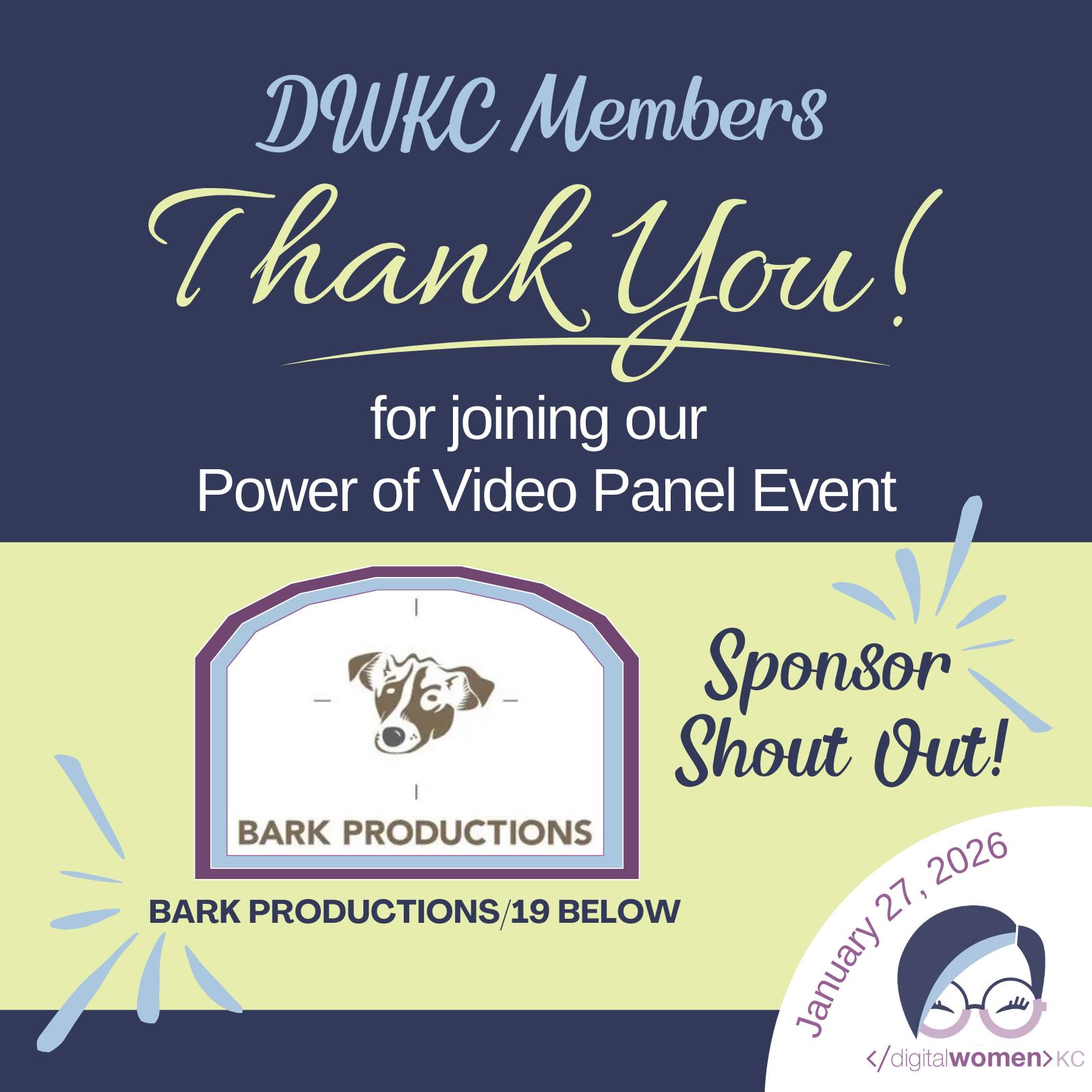 We had a packed house for our Power of Video Panel event last night!
Weโre so grateful to everyone who joined us โ our attendees, speakers, and sponsors โ for showing up with curiosity, generosity, and great energy.
It was a great panel with engaging questions and lots of networking!
A huge thank-you to our sponsors for making this possible, and to every single person who took time out of their evening to be part of it.
We loved seeing you there and hope to see you at our February event!
#DWKC #WomenInDigital #Networking #WomenSupportingWomen
#DigitalWomenKansasCity