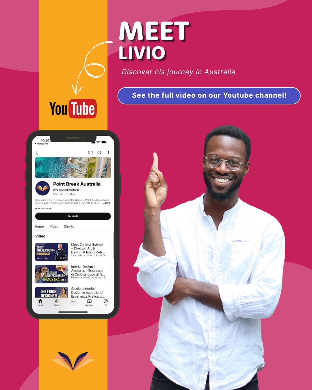 Meet Livioand follow her path in Australia: from student life to a solid professional career as a chef!
🎥 Watch more on our YouTube channel – @pointbreak_australia ! https://www.youtube.com/channel/UCXy30mVtt6AIFLg5ldOu5HQ