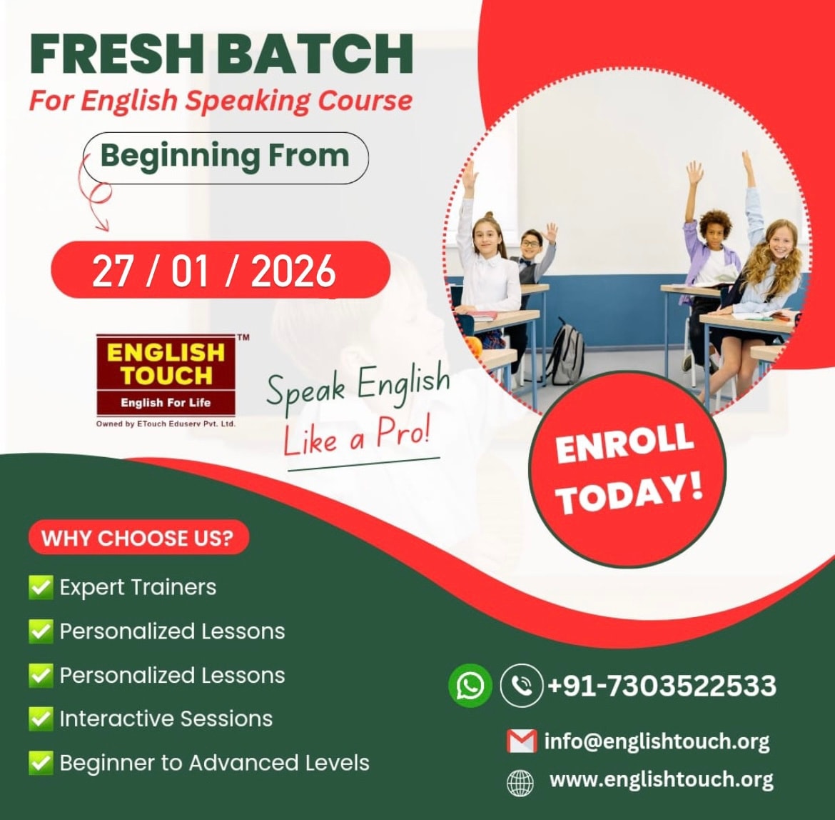 #EnglishSkillsAwarenessProgram
#ESAP #EnglishTouchEnglishForLife
#EnglishTouchInitiative #SanjayJhaAuthor
