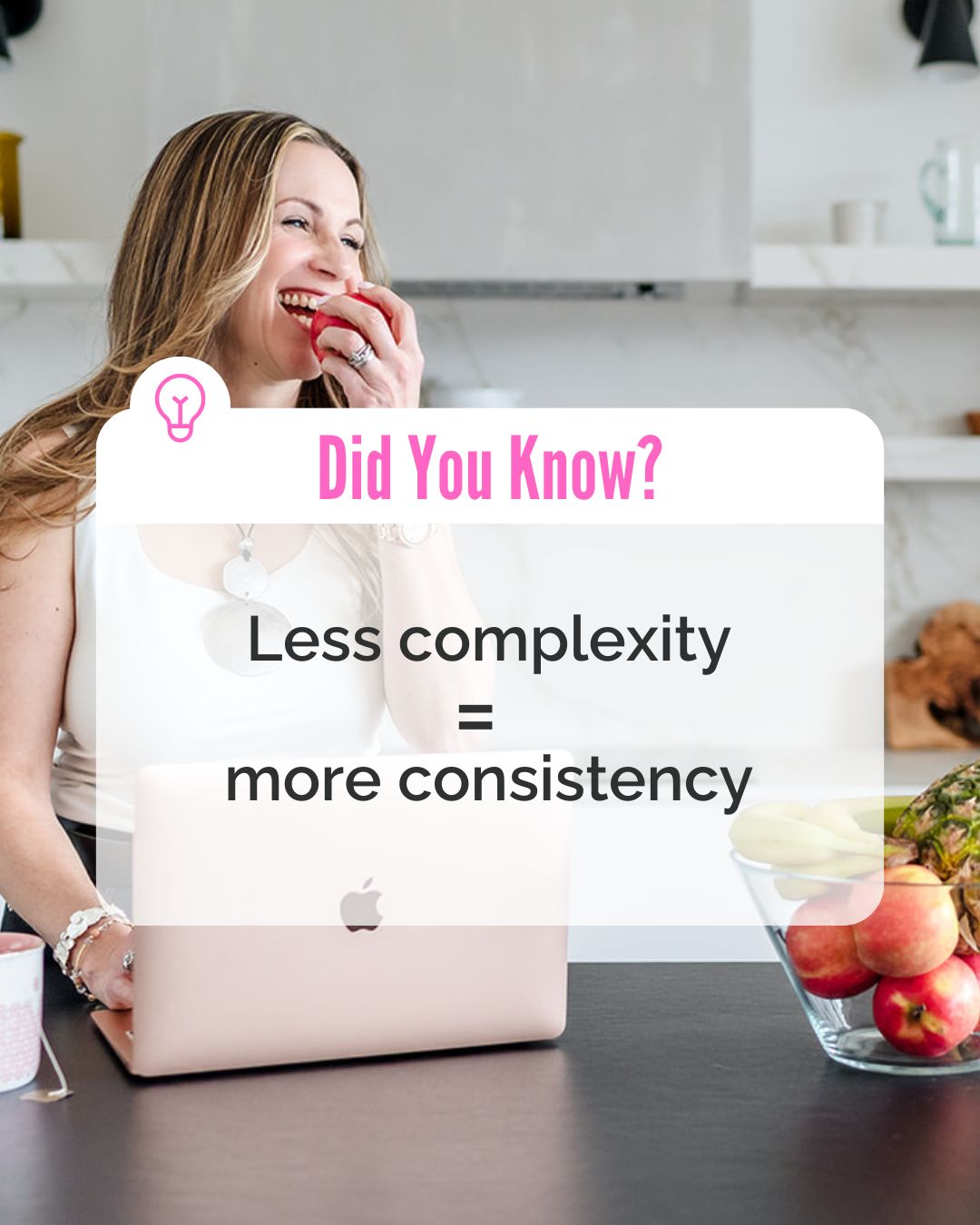 Less complexity leads to more consistency.
Most women don’t struggle because they don’t know what to do.
They struggle because they’re trying to do too much at once.
Too many rules.
Too many “shoulds.”
Too many strategies layered on top of an already full life.
When plans get complicated, consistency drops and progress stalls.
The most effective approach in midlife is often the simplest:
💕 focus on a few key habits
💕 repeat them consistently
💕 adjust only when needed
Progress doesn’t come from doing everything perfectly.
It comes from doing the right things often enough.
#nutrition #perimenopause #menopause #womenshealth #midlifewellness