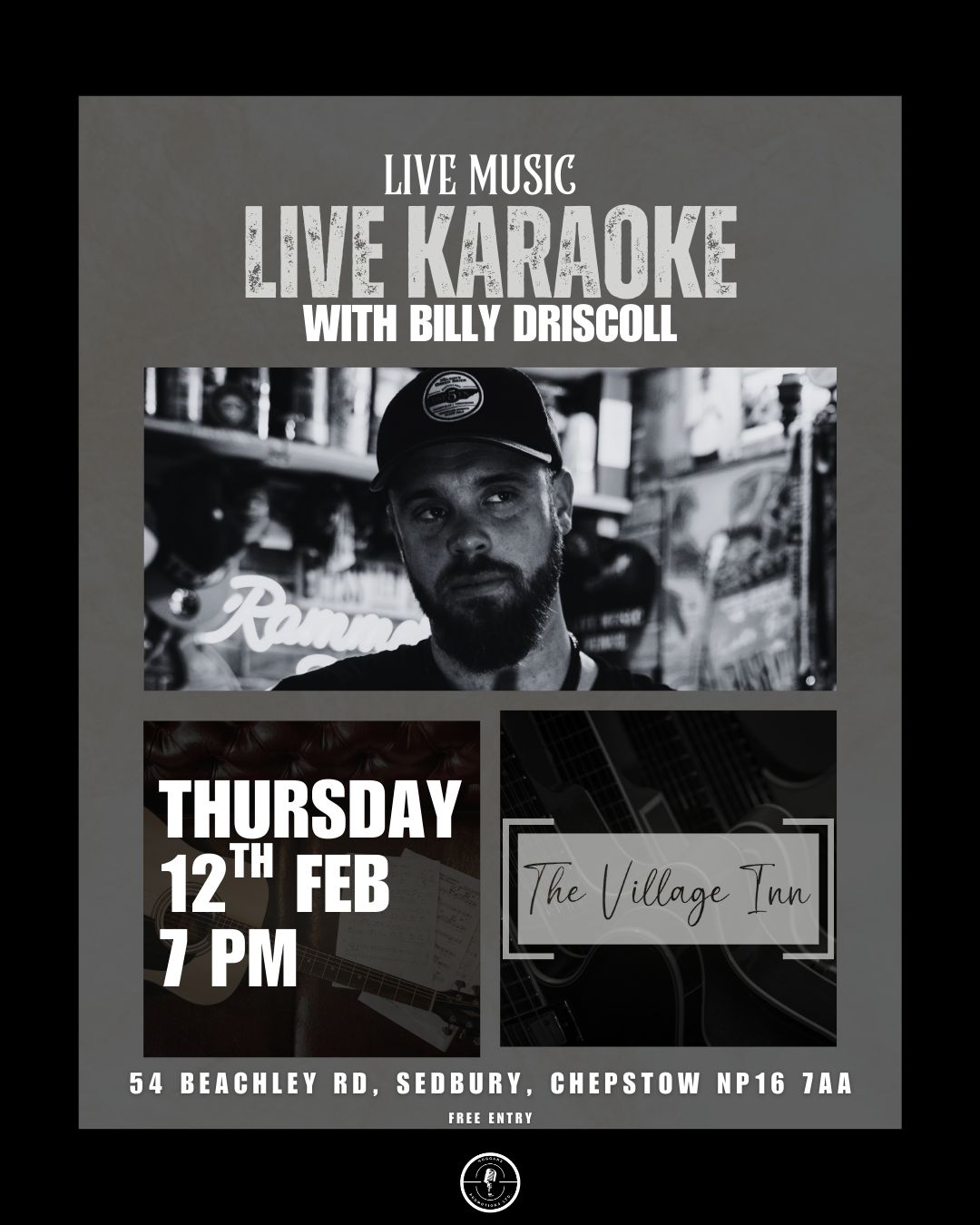 From the 12th of Feb, we'll be hosting LIVE KARAOKE every other Thursday! For those who haven't done it before, here's how it works: a live musician will be on stage, and you can get up and join them! Just come along, request a song, and get up on stage to sing it!
On the 12th, it'll be Billy Driscoll - come on down to join him on stage, be accompanied by him while you sing your favourite songs, and don't worry - he'll be there if you forget the words!
ποΈ Thursday 12th February
β 7PM
π The Village Inn, Sedbury
#karaoke #livekaraoke #livemusic #livemusicvenue #sedbury #events