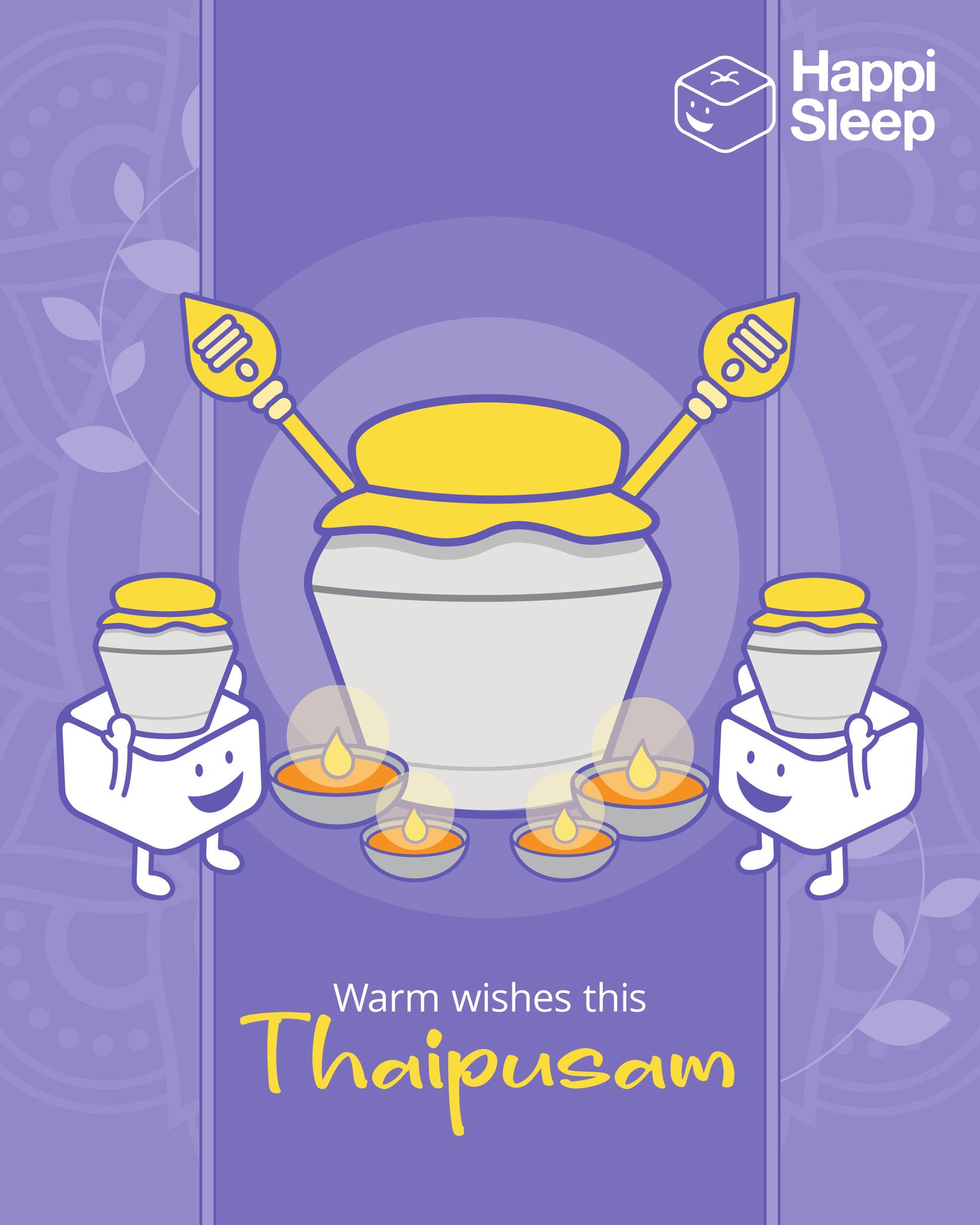 Meaningful journeys begin with good rest. 😌
This Thaipusam, may your nights bring comfort and your days be filled with strength and calm.
Sending warm wishes for peace, rest, and brighter mornings. 💛
— from all of us at Happi Sleep
#HappiSleep #DreamWithUs #Thaipusam