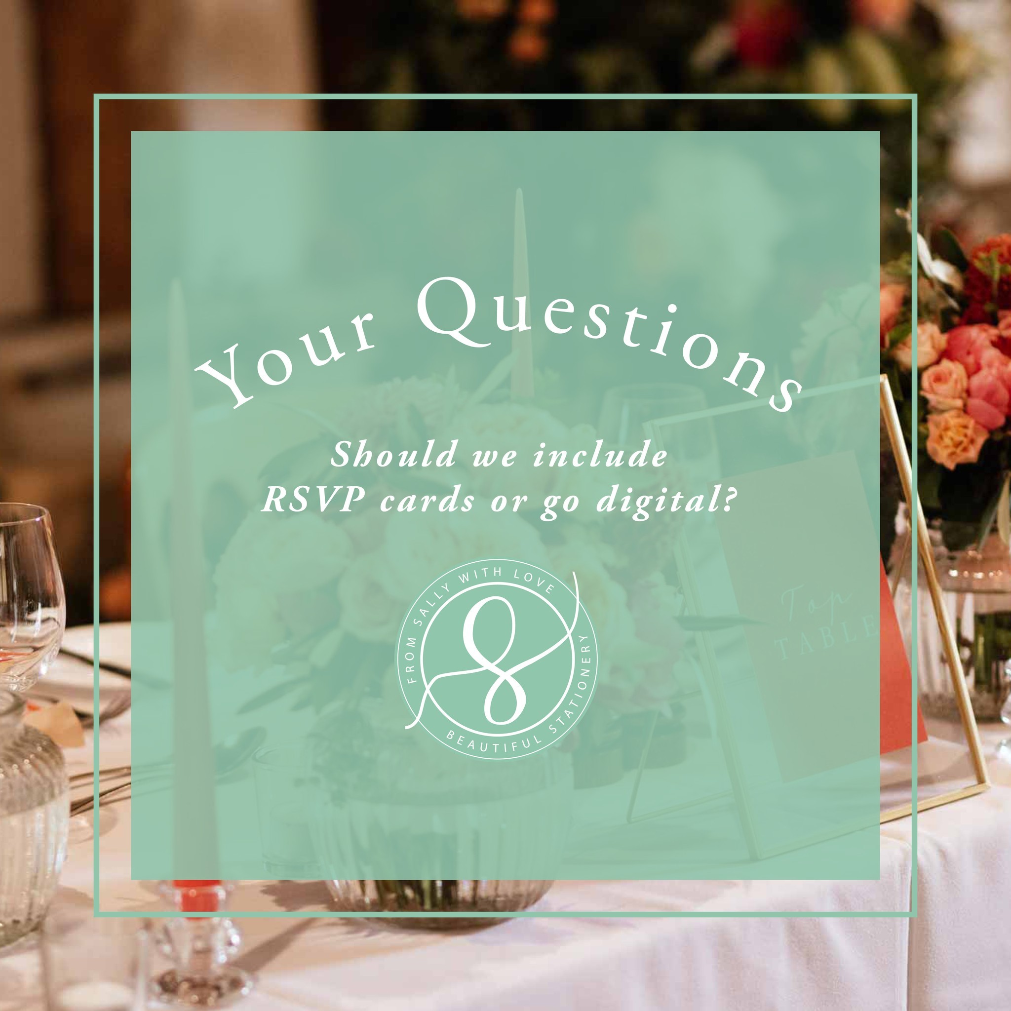 There are so many questions about wedding stationery, particularly invitations, and I get it! Most couples that get married have never done this before, and there can be a lot of questions and choices you need to pick from. So, in light of this, I'm going to be doing a series of posts with your questions answered. Today's is about RSVP: if you should have a digital RSVP, or a a physical card.
For those that have already got married, which did you choose, and why?
Remember to save this post for when you're organising your RSVPs, too, or send it to someone who is
#RSVPs #RSVP #replyposctard #Fromsallywithlove #bathwedding #bristolwedding #weddingadvice
