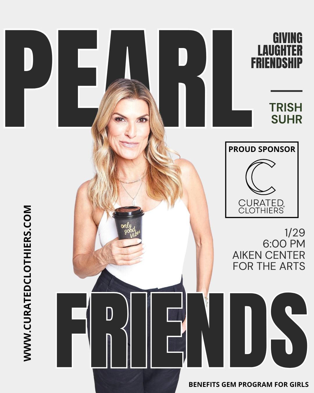 So proud to support a night that celebrates connection, laughter, and giving back ✨
Join us for Pearl Friends with Trish Suhr. An inspiring evening benefiting the GEM Program for Girls.
Style with purpose, community with heart 💛
#PearlFriends #CuratedClothiers #WomenSupportingWomen #GiveBackInStyle #AikenSC