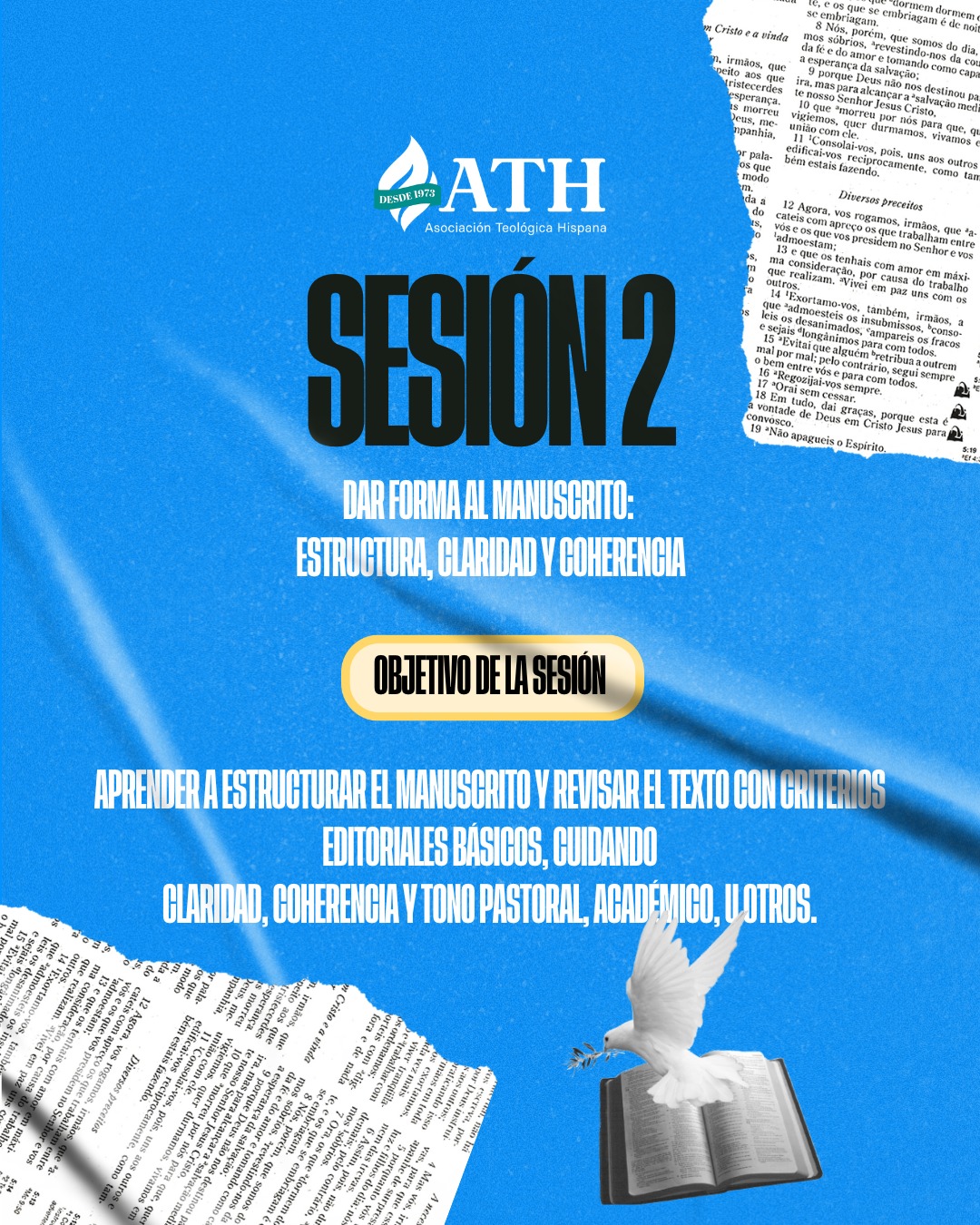 La escritura como un acto de mayordomía ✍️✨
La inspiración es importante, pero la estructura es la leña que mantiene el fuego ardiendo. En nuestra Sesión 2, profundizamos en el arte de dar forma al manuscrito.
No basta con tener algo que decir; debemos decirlo con claridad, coherencia y un tono adecuado. Como leemos en 1 Corintios 14:8: "Y si la trompeta diere sonido incierto, ¿quién se preparará para la batalla?".
Nuestra responsabilidad ética y comunicativa es asegurar que el mensaje del Evangelio no se pierda en un texto confuso. Hoy aprendemos a construir el mapa del libro y a editar con propósito.
¿Estás listo para ordenar tus ideas?