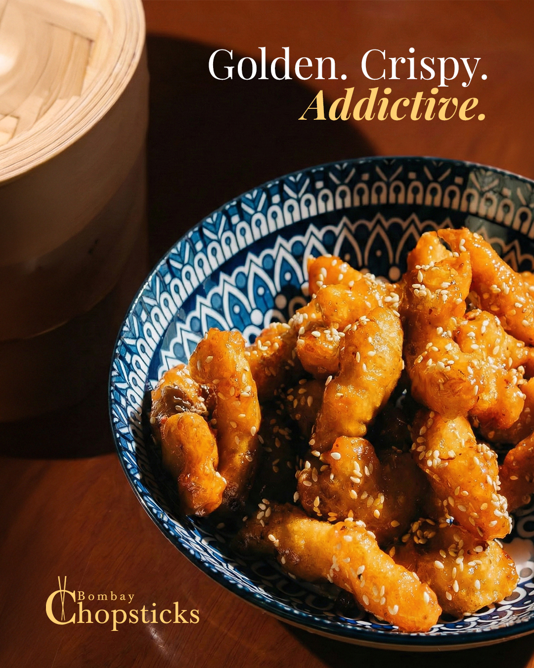 Golden on the outside. Tender inside.
Finished with a sauce that keeps you coming back for one more bite.
Crispy comfort, done the Bombay Chopsticks way.
Bombay Chopsticks, Hakka Chinese cuisine, crispy starters, Asian food Canada, comfort food, The Wimpy's Wrath
#bombaychopsticks #hakkachinese #CrispyBites #asianfood #foodincanada