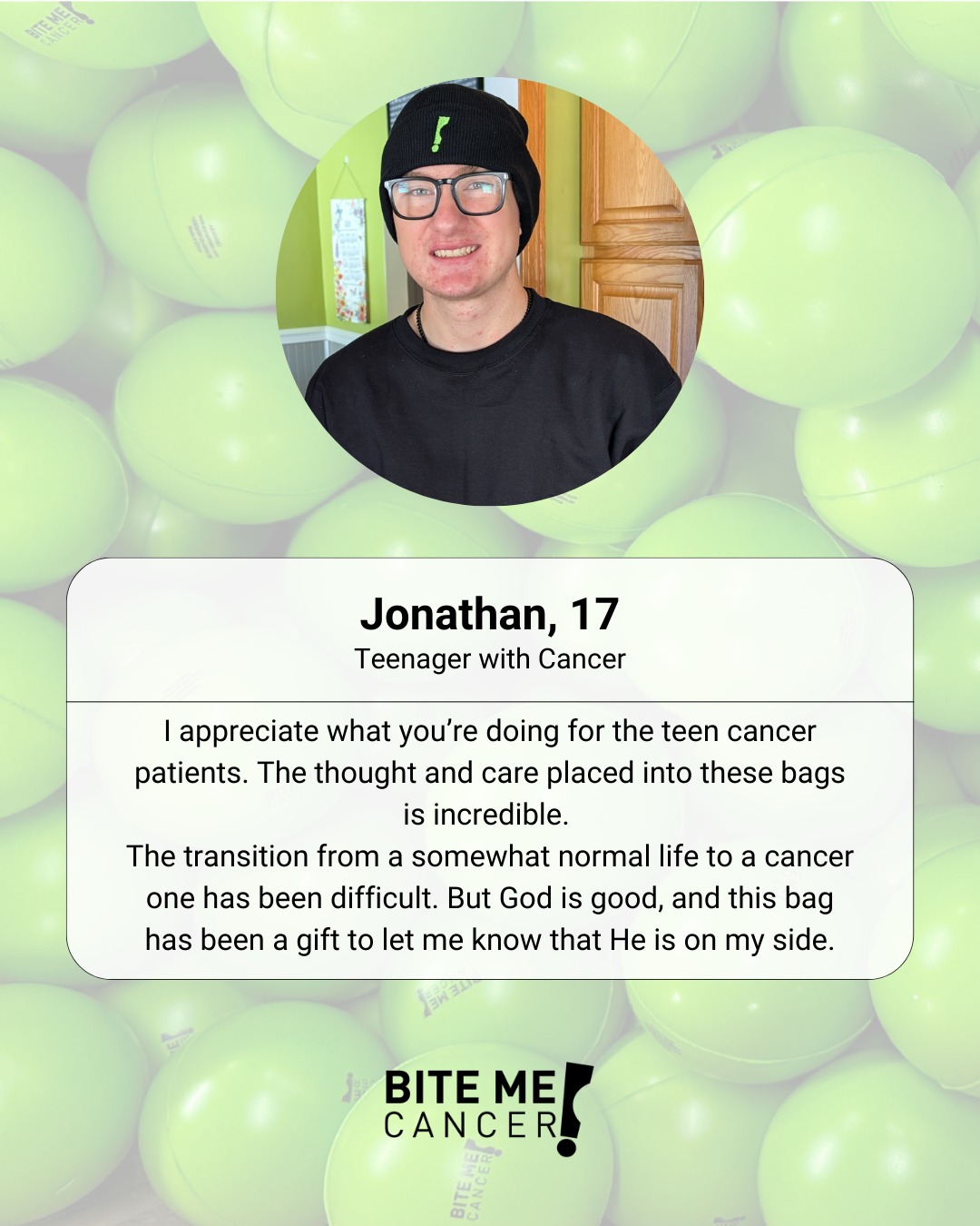 Wow, this feedback truly made our day. Knowing we’re making a positive impact for teens facing cancer means everything to us. We’re so honored to support such strong, amazing teenagers—and this is exactly why we do what we do.💚💚