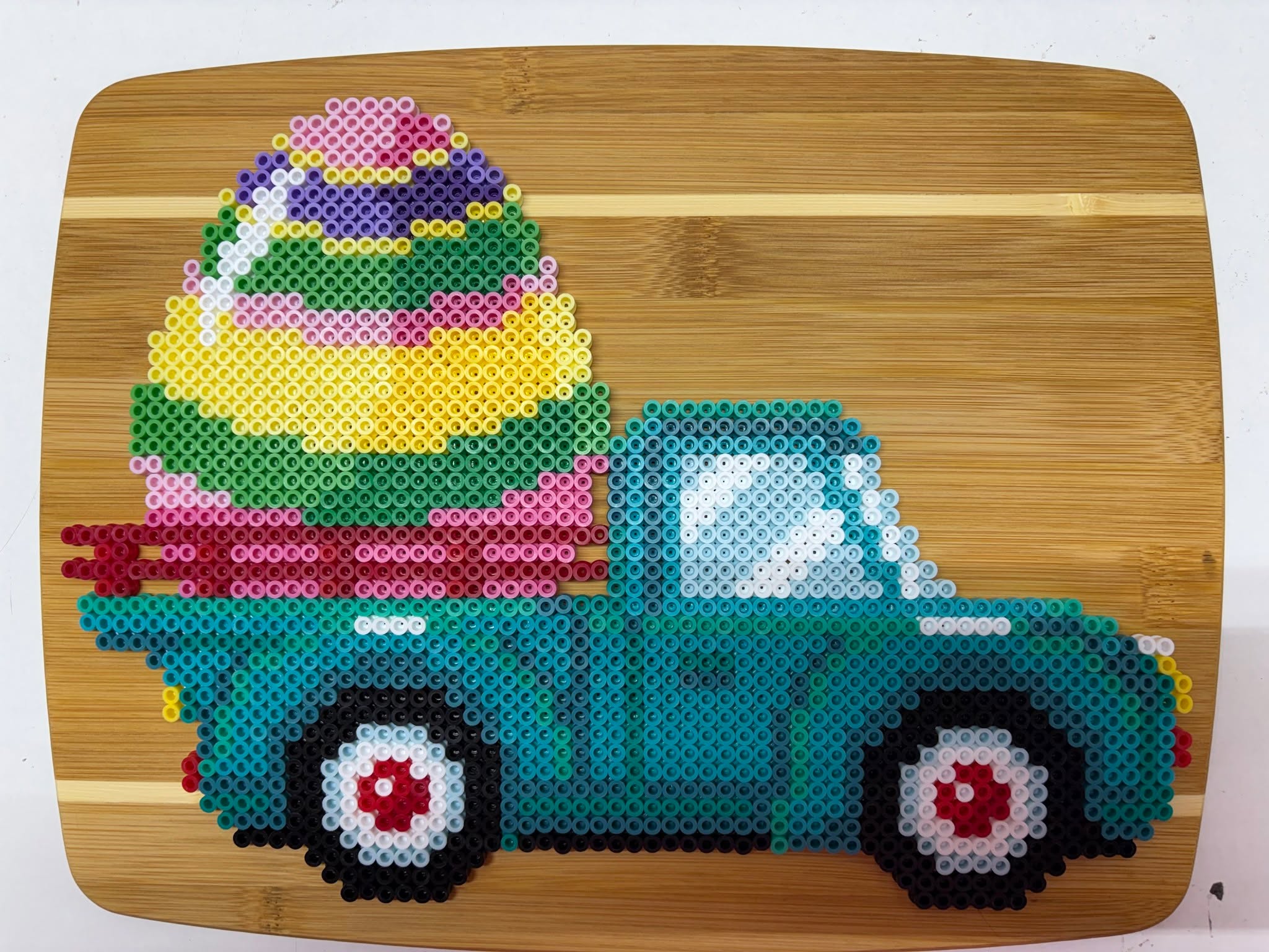 This project contains approximately 1,859 beads and took me 7 hours to complete. The frame size is 10 by 13.