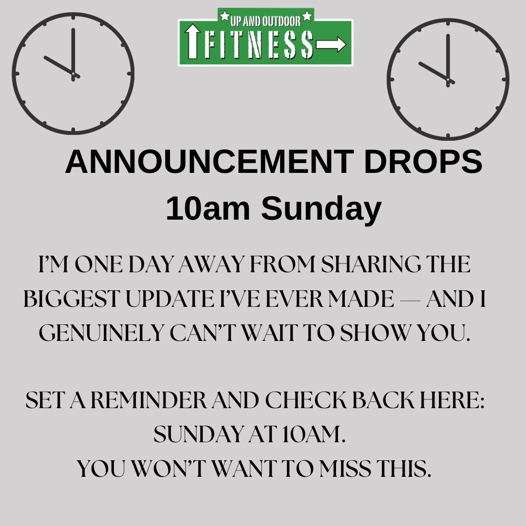 Announcement drops 10am Sunday 👀
I’m one day away from sharing the biggest update I’ve ever made — and I genuinely can’t wait to show you.
Set a reminder and check back here: Sunday at 10am. ⏰
You won’t want to miss this.