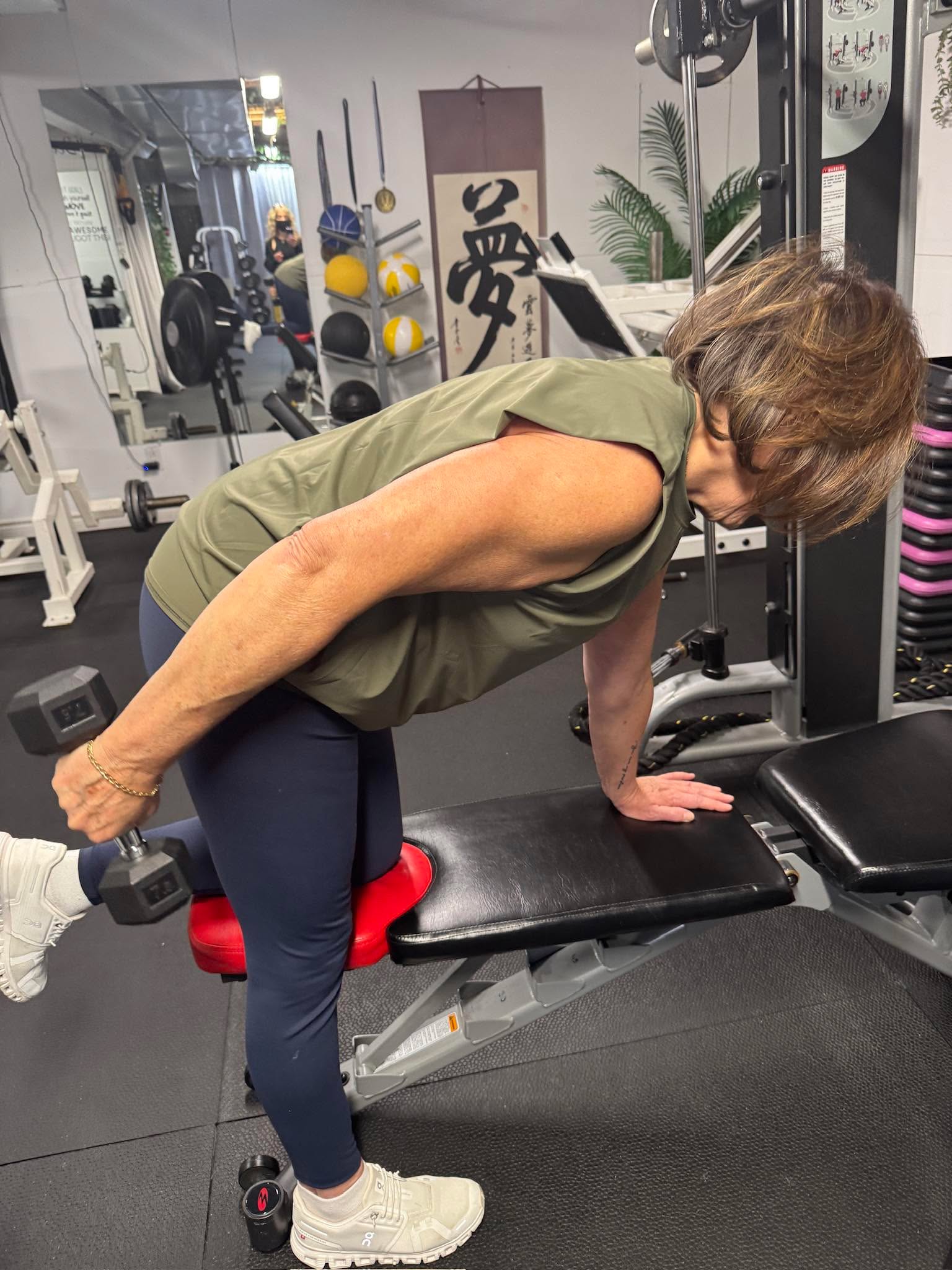 “Strength isn’t measured by age, it’s measured by the courage to keep showing up, the wisdom to listen to your body, and the fire to keep becoming stronger than yesterday.”