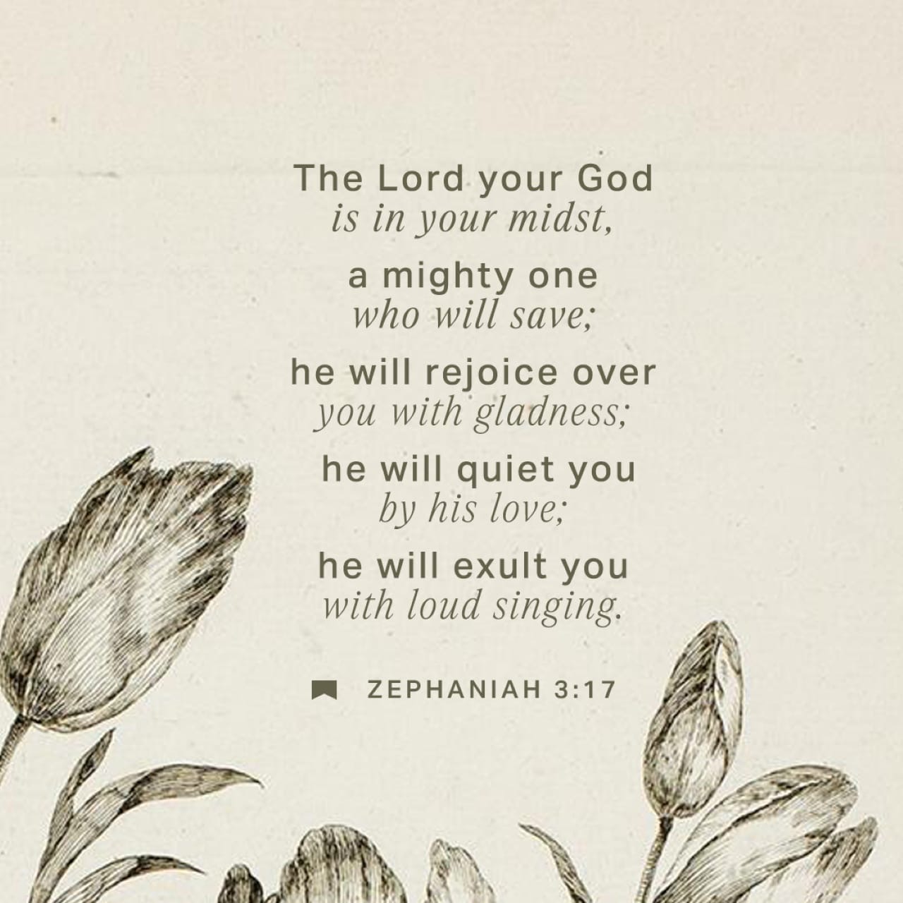 “The Lord your God is in your midst,
a mighty one who will save;
he will rejoice over you with gladness;
he will quiet you by his love;
he will exult over you with loud singing.”
— Zephaniah 3:17
Verse of the Day via @YouVersion
#Zephaniah317 #BibleVerse #ChristianEncouragement #GodsLove #FaithHope #WritersLife
