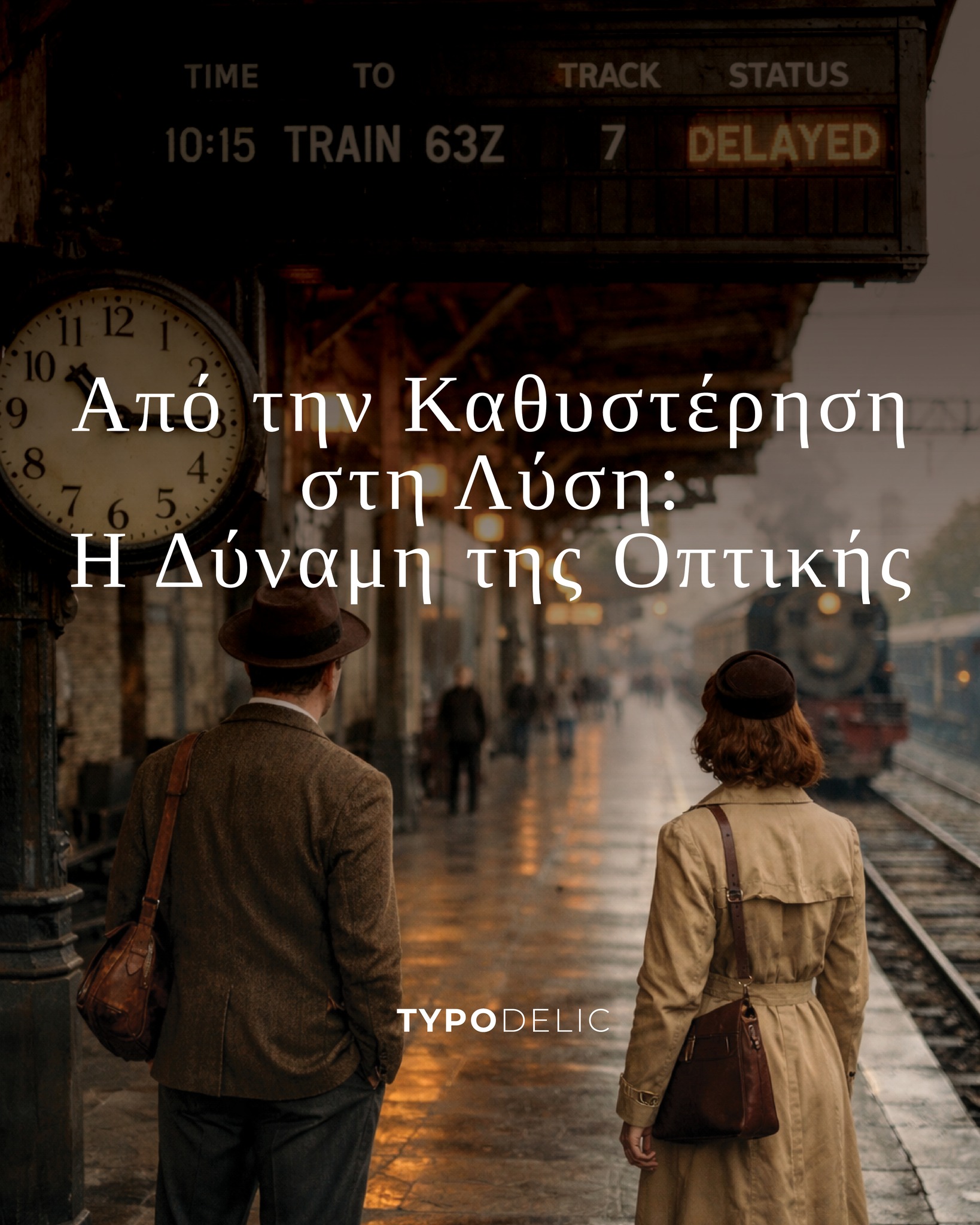 πό την Καθυστέρηση στη Λύση: Η Δύναμη της Οπτικής
Κάποιες δυσκολίες μοιάζουν ακλόνητες και αδύνατο να μετακινηθούν. Κι όμως, μέσα μας υπάρχει πάντα κάτι σε κίνηση: η περιέργεια, το ένστικτο και η ικανότητα να βρίσκουμε νέους δρόμους. Οι λύσεις σπάνια εμφανίζονται όταν όλα είναι τέλεια. Γεννιούνται όταν μετατοπίζουμε την προσοχή μας από αυτό που λείπει σε αυτό που ήδη υπάρχει.
Μια απλή ιστορία σε έναν σιδηροδρομικό σταθμό το δείχνει καθαρά: δύο άνθρωποι βλέπουν την ίδια ακύρωση. Ο ένας μένει κολλημένος στην απογοήτευση. Η άλλη βλέπει χρόνο, επιλογές και μια νέα διαδρομή. Οι συνθήκες δεν αλλάζουν. Το βλέμμα αλλάζει.
Στη δουλειά, στην ηγεσία και στη ζωή, τα δεδομένα είναι συχνά κοινά για όλους. Η διαφορά βρίσκεται στο πού επιλέγουμε να στρέψουμε την προσοχή μας. Γιατί η λύση σπάνια είναι κάτι εντελώς καινούργιο. Συχνά γεννιέται τη στιγμή που διαβάζουμε αλλιώς αυτό που ήδη υπάρχει.
Ποια «ακύρωση» στη δική σου μέρα μπορεί να γίνει η αρχή για μια νέα διαδρομή;
Μέχρι να τα ξαναπούμε… διάλεξε εσένα και κάνε με follow για περισσότερα @typodelic
#MindsetShift #CoachingLife #LeadershipDevelopment #PersonalGrowth #Perspective #typodelic #vasilisntoumanis