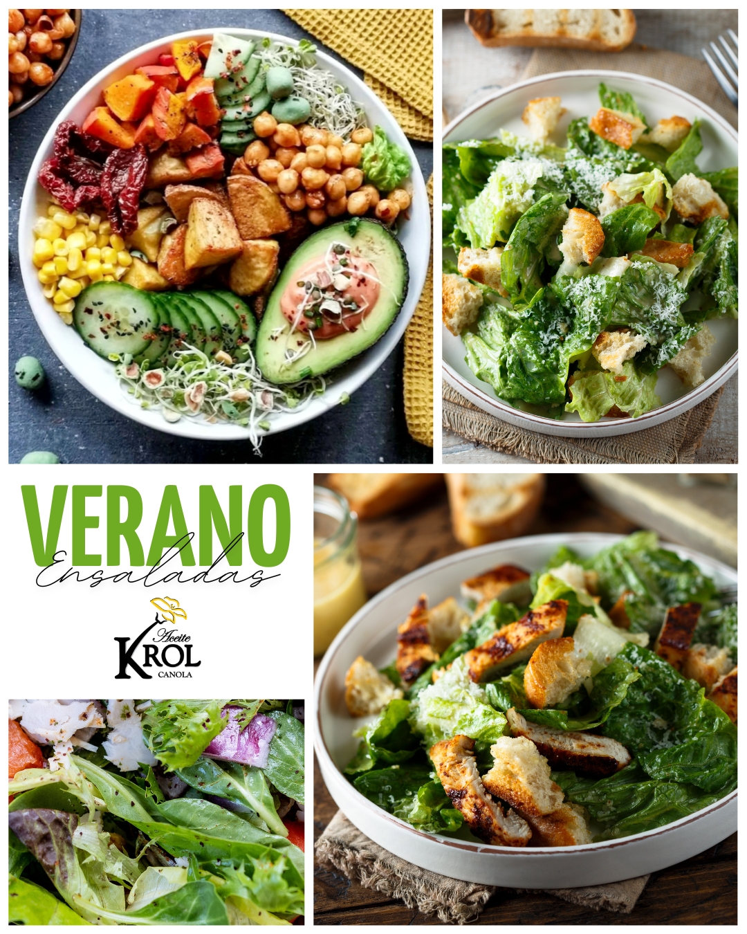 ¿Y vos… qué ensalada de verano elegís hoy? 🥗☀️
Coloridas, frescas, livianas y llenas de sabor… ¡el verano se disfruta mejor cuando tu plato también se siente liviano!
Sumale un toque especial con nuestros aceites saborizados KROL:
🌿 Albahaca para un aroma fresco y veraniego
🍋 Limón para realzar los sabores
🧄 Ajo para un toque intenso y gourmet
🧄 Cebolla para todos los gustos
Porque comer rico y saludable en verano sí es posible.
Elegí KROL. Elegí sentirte bien. 💛
#ensaladas #ensaladasfit #dietaketo #aceitedeoliva