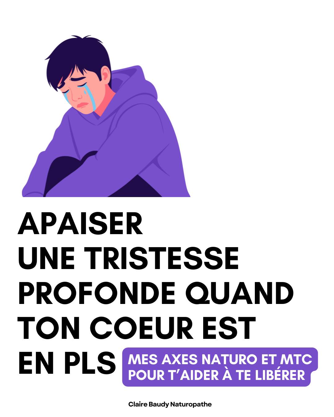 Il y a des tristesses qui passent.
Et puis il y a celles qui s’installent,
celles qui te fatiguent même quand tu ne fais rien.
👉 Celle qui te serre la poitrine sans raison claire.
👉 Celle qui te fait sourire dehors et t’éteint dedans.
Spoiler : tu n’es pas cassé·e, tu es saturé·e émotionnellement.
Apaiser une tristesse profonde, ce n’est pas la combattre.
Ce n’est pas “aller mieux”. C’est arrêter de te battre contre ce que ton corps essaie de dire.
Commence par ça 👇
– ralentir (vraiment, pas juste lever le pied)
– déposer ce qui pèse au lieu de l’analyser
– créer de la sécurité intérieure avant de chercher des solutions
- lis mon post
La tristesse n’a pas besoin d’être supprimée.
Elle a besoin d’être contenue, écoutée, régulée.
🫶
Si ce post te parle, garde-le.
Si tu connais quelqu’un qui fait semblant d’aller bien, envoie-lui.
👉Pour prendre RDV avec moi : www.naturopathierennes.com
✅ Visio ou cabinet à Rennes
✅ Bilans de naturopathie avec programme personnalisé
✅ Coaching en développement personnel
✅ Massages, drainages, réflexologie plantaire
#developpementpersonnel #coaching #naturopatherennes #amour #naturopathierennes #rennes #naturopathieholistique #tristesse #spleen