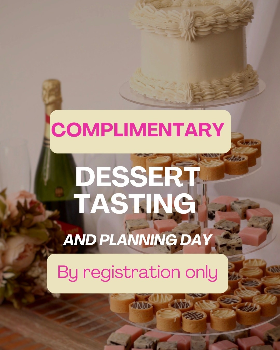 ✨ TASTING & PLANNING DAY – 21ST FEB - Bannockburn
Join us for an exclusive free dessert tasting and planning session for clients serious about booking event desserts.
🕰 Session times:
• 12.30pm – FULLY BOOKED
• 9.30am – LIMITED SPOTS AVAILABLE
• 3.30pm – LIMITED SPOTS AVAILABLE
🍰 What to expect:
• Taste a selection of our desserts
• Plan and customise desserts for your special day
👥 Small group sessions
• 4 groups per session
• Maximum 4 people per group
✨ Taste and plan desserts for your special day in a relaxed, intimate setting.
📩 DM to book — spots are limited.
