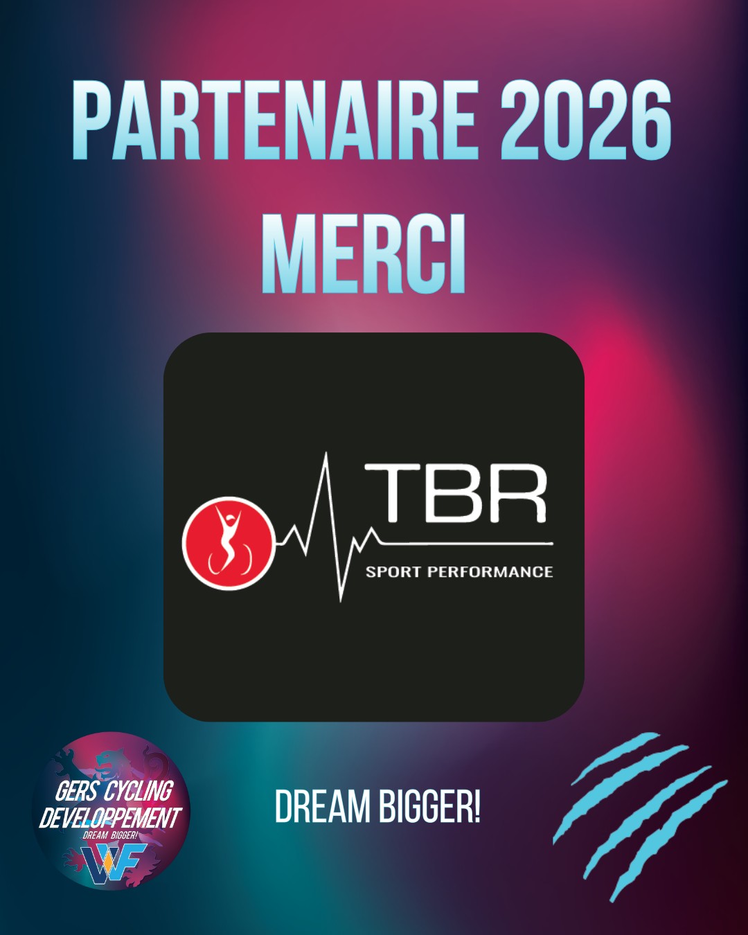 🔹 Partenaire performance du Gers Cycling Développement 🔹
La performance ne s’improvise pas. Avec @tbrsportperformance, elle se construit, jour après jour, avec méthode et exigence.
Derrière TBR Sport Performance, Thierry Bédard Relimien, coach diplômé d’État, accompagne et encadre les athlètes du Gers Cycling Développement.
Préparation physique, structuration de l’entraînement, suivi individualisé : chaque athlète bénéficie d’un cadre professionnel, adapté à son niveau et à ses objectifs.
Ici, pas de recette miracle.
Du travail, de la rigueur, de l’écoute et une vision long terme pour permettre aux coureurs de progresser durablement, physiquement et mentalement.
Un partenaire clé de notre projet sportif, au service du développement des talents et de la performance responsable.
🤝 Fiers de pouvoir compter sur TBR Sport Performance et l’expertise de Thierry Bédard Relimien.
Rêvons plus grand, ensemble 🚴♂️🚀