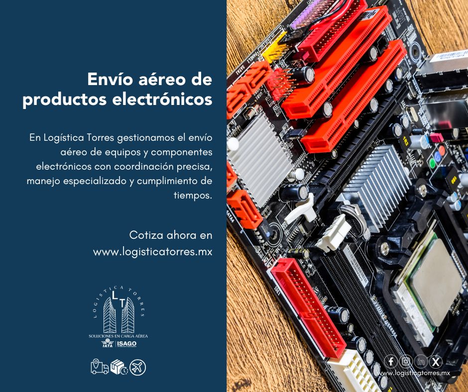 📦✈️ Envío aéreo de productos electrónicos
Los productos electrónicos exigen algo más que rapidez:
requieren manejo cuidadoso, control y trazabilidad.
En Logística Torres gestionamos el envío aéreo de equipos y componentes electrónicos con procesos adecuados, coordinación puntual y atención especializada, reduciendo riesgos y asegurando tiempos.
Cuando el valor es alto, la logística debe estar a la altura.
📲 Contáctanos y mueve tus productos con respaldo profesional.
✈️ Logística Torres. Precisión en cada envío.
#ProductosElectrónicos #CargaAérea #LogísticaProfesional #TransporteAéreo #EnvíosSeguros #AliadoLogístico #tucargasegura #tucargasegurayatiempo #logistica #volariscargo #logisticaytransporte #SomosLogisticaTorres #enviosnacionales