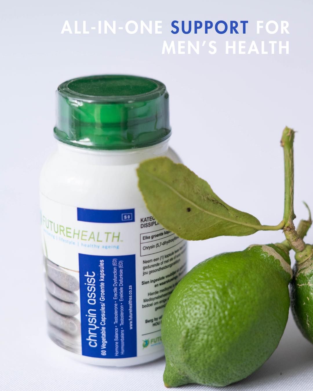 When your hormones are supported, everything feels more balanced. Chrysin helps support testosterone, estrogen balance, stress levels, and overall wellbeing, using powerful plant compounds.
Purchase yours today: https://www.futurehealthsa.co.za/product-page/chrysin-assist
#menshealthsupport #hormonebalance #testosteronenaturally #wellnessfromwithin #futurehealth