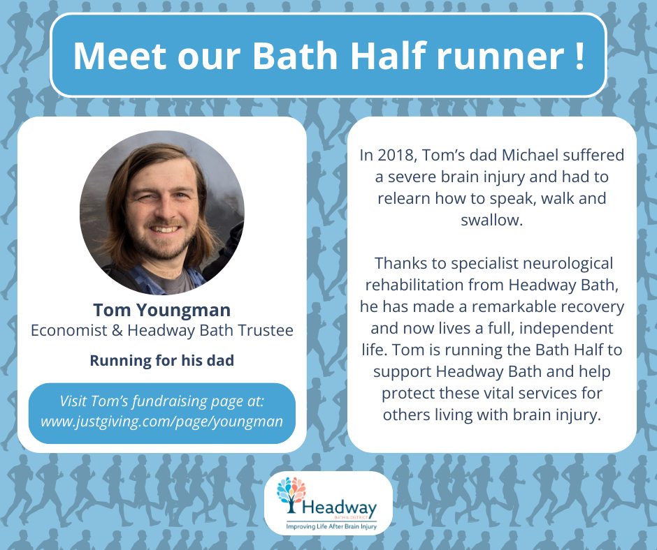 Tom is running the Bath Half Marathon to raise funds for Headway Bath.
For more information about @mdyoungman 's journey, go to Tom’s fundraising page (link in our bio).
If you’re able to support his fundraising, every donation makes a real difference.
🔗 Donate via the link in our bio 💙
#BathHalf #HeadwayBath #Fundraising #CommunitySupport #Charity