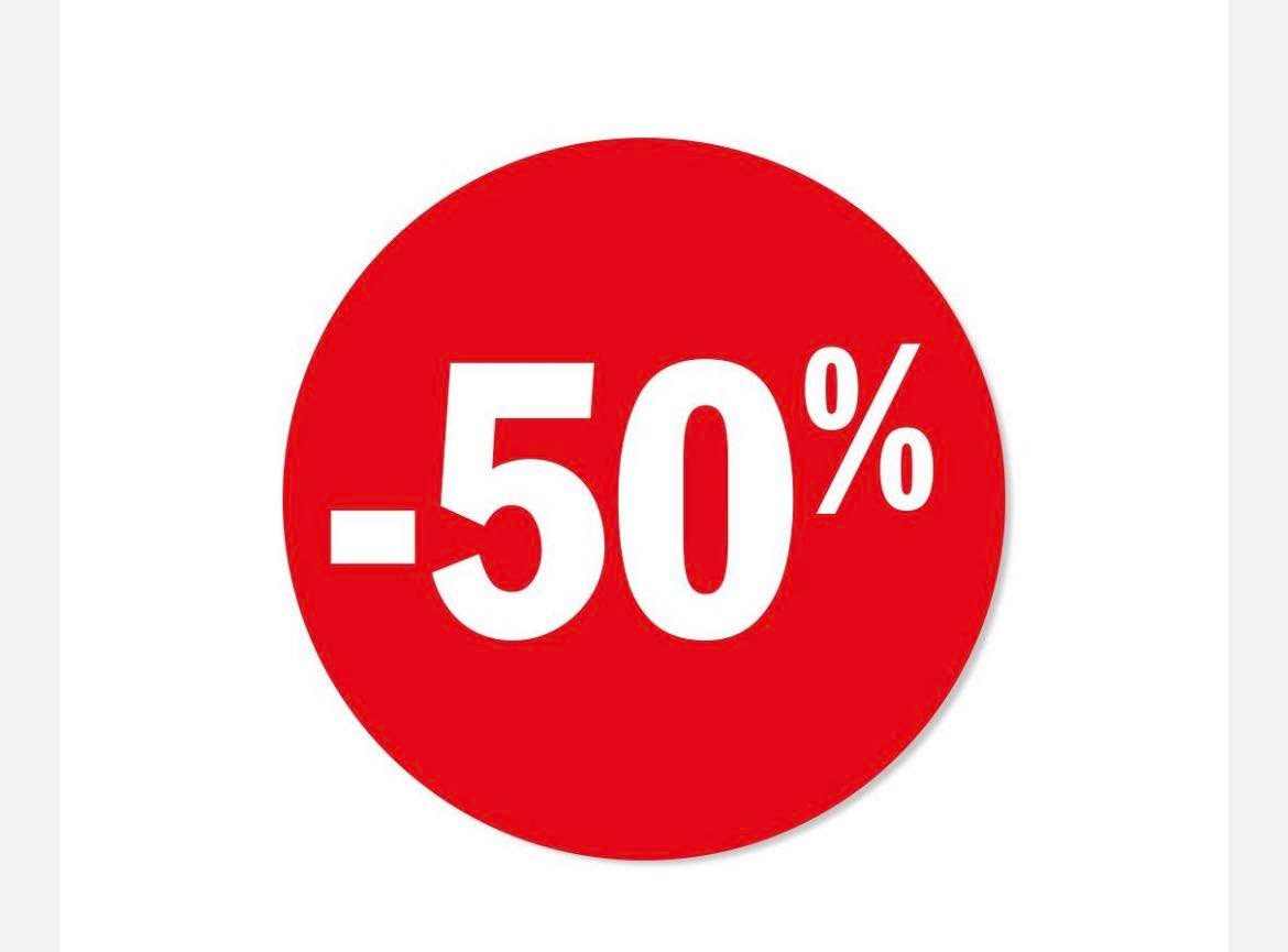 Last weekend of the sales -50% off a selection of items!