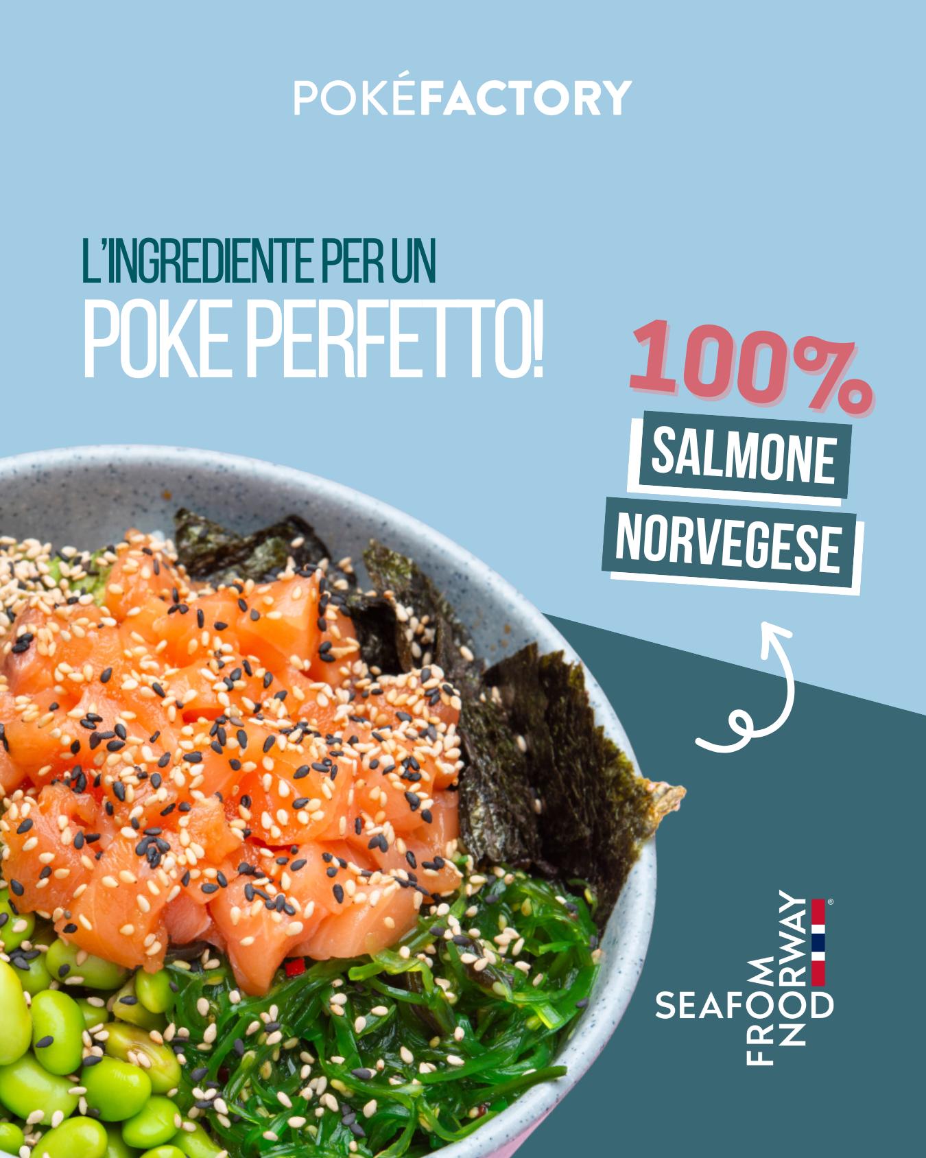 Il prodotto più amato? Il salmone Norvegese!
Da Poké Factory trovi solo Salmone 100% Norvegese, con origine garantita da @seafoodfromnorway_italy Provalo nelle nostre bowl, e divertiti ad abbinarlo ai tuoi ingredienti preferiti!
#seafoodfromnorway