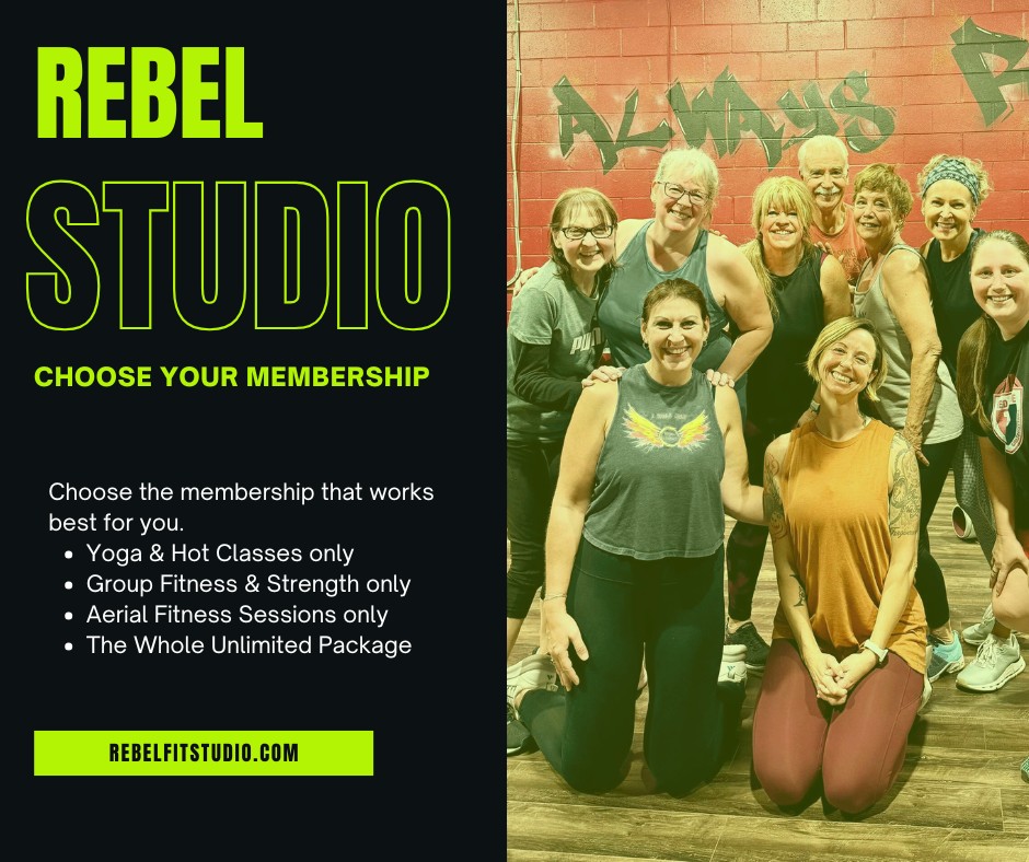Choose the membership that works best for you with unlimited options from just $99!
.
#rebelsalwaysrise #rebelfitstudio #brownsburgindiana #hendrickscountyindiana #danvillein #plainfieldindiana #avonin #Community #cardioworkout #shoplocal #smallbusiness #HendricksCountyIN #yogaisforeverybody #brownsburgin #ShopSmall #yogaeverydamnday #lovethebodyyourein #strongisthenewpretty #317yogis #danvilleindiana #groupfitness #selfcare #sweatyworkout #barre #plainfieldin #mytribe #pulpfrictionavon #hotyogalife #firefitavon