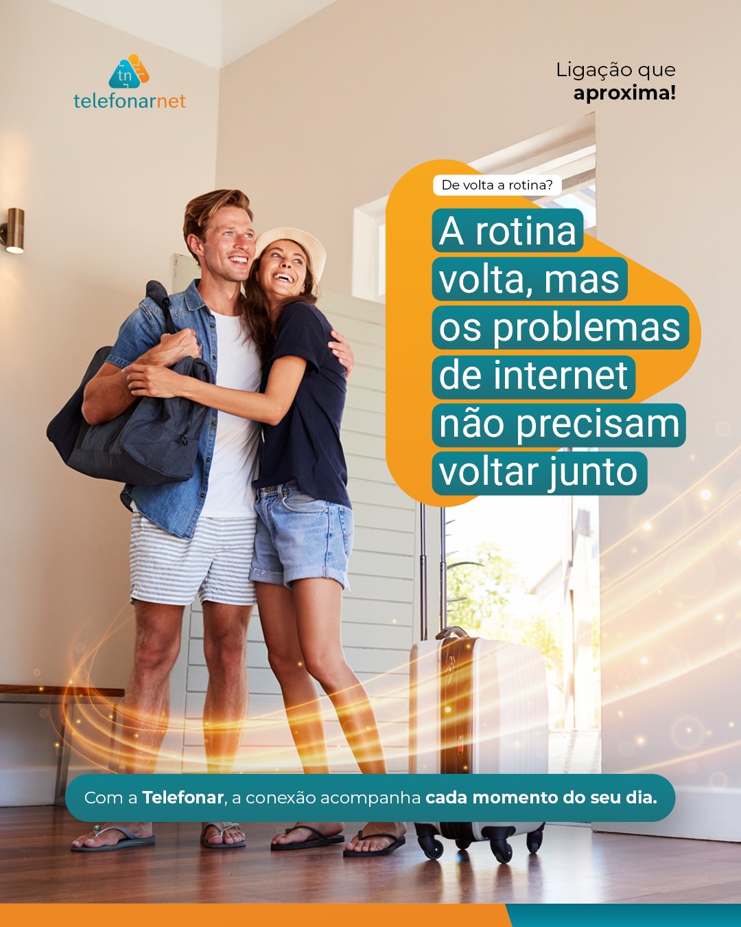 Voltar à rotina nem sempre é fácil, mas a sua internet pode ajudar. 📶✨
Depois das férias, tudo volta ao ritmo normal, trabalho, estudos, compromissos e aquela lista infinita de tarefas. Por isso, contar com uma conexão estável faz toda a diferença no dia a dia.
A Telefonar acompanha o seu ritmo, garantindo que tudo funcione sem travar, sem atrasos e sem dor de cabeça.
Quer começar essa nova fase com mais fluidez? Chama a gente!
