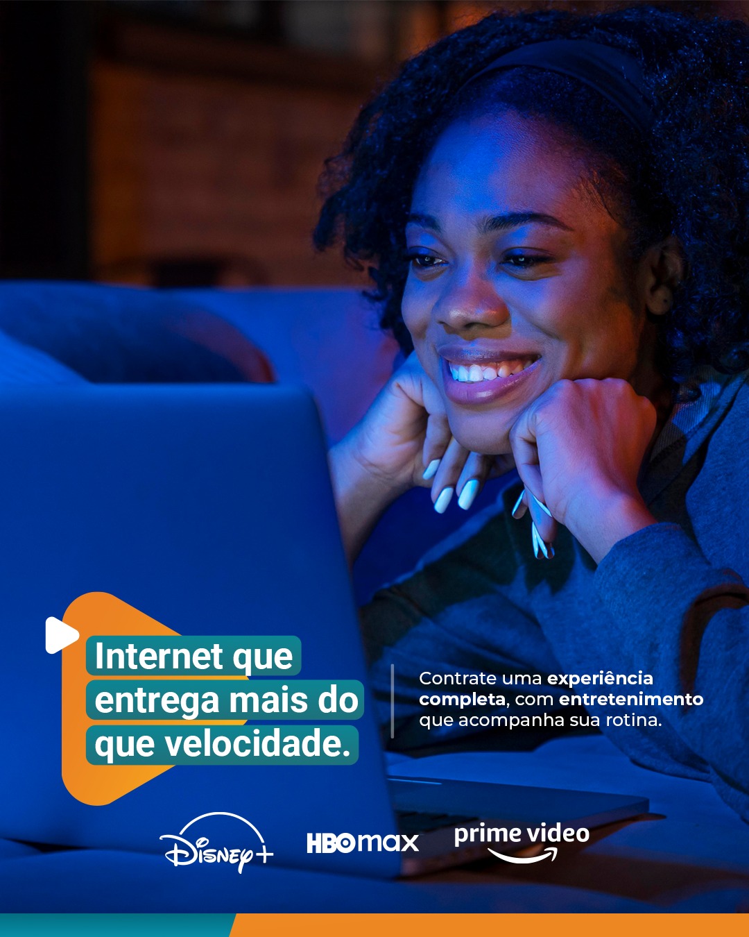 Sua internet pode entregar muito mais do que conexão. 📶✨
Com os planos da Telefonar, o entretenimento já vem junto, mais praticidade, mais conforto e mais opções pra curtir no dia a dia, sem precisar contratar tudo separado.
Tenha acesso a canais de stream como Disney+, HBO Max e Prime Vídeo ao adquirir seu plano Telefonar!
💙 É internet que soma benefícios e facilita a sua rotina.
Quer saber qual plano combina com você? Chama a gente!