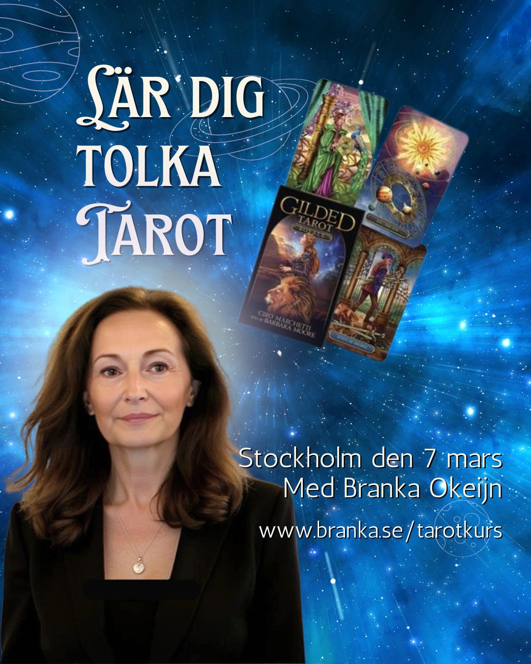 Nytt år, nya möjligheter! En perfekt tid för att utforska Tarots magiska värld. Ett fantastiskt verktyg för personlig utveckling och vägledning och kanske ett av de mest träffsäkra metoderna för självkännedom och framtidsanalys. Tidigare kurstillfällen har blivit fullbokade så vänta inte för länge med din anmälan om du vill vara säker på att komma med.
Workshopen passar dig som vill lära dig mer om hur du med hjälp av Tarot kan få insikter och vägledning i olika livsfrågor. För att få ut mesta möjliga av workshopen är det bra att du har de mest grundläggande kunskaperna om Tarotsystemet men det är inget krav. Efter en introduktion till tarotsystemet kommer tyngdpunkten att ligga på praktiska övningar där du kan hitta ditt eget personliga förhållningssätt och förbättra förtroendet för din egen intuition.
En del av kursinnehållet:
✨ Etik - vad du behöver tänka på - förhållningssätt
✨ Stora Arkanan och "Narrens" resa igenom livet
✨ Lilla Arkanan och elementen
✨ De klädda korten i korthet
✨ Två och två - olika typer av läggningar
Datum: 7 mars
Plats: Luntmakargatan 52, Stockholm
Tid: 10-17
Kursens pris är 995sek exkl. kortlek
Läs mer och anmäl dig på www.branka.se/tarotkurs
Länk i profil @brankaokeijn