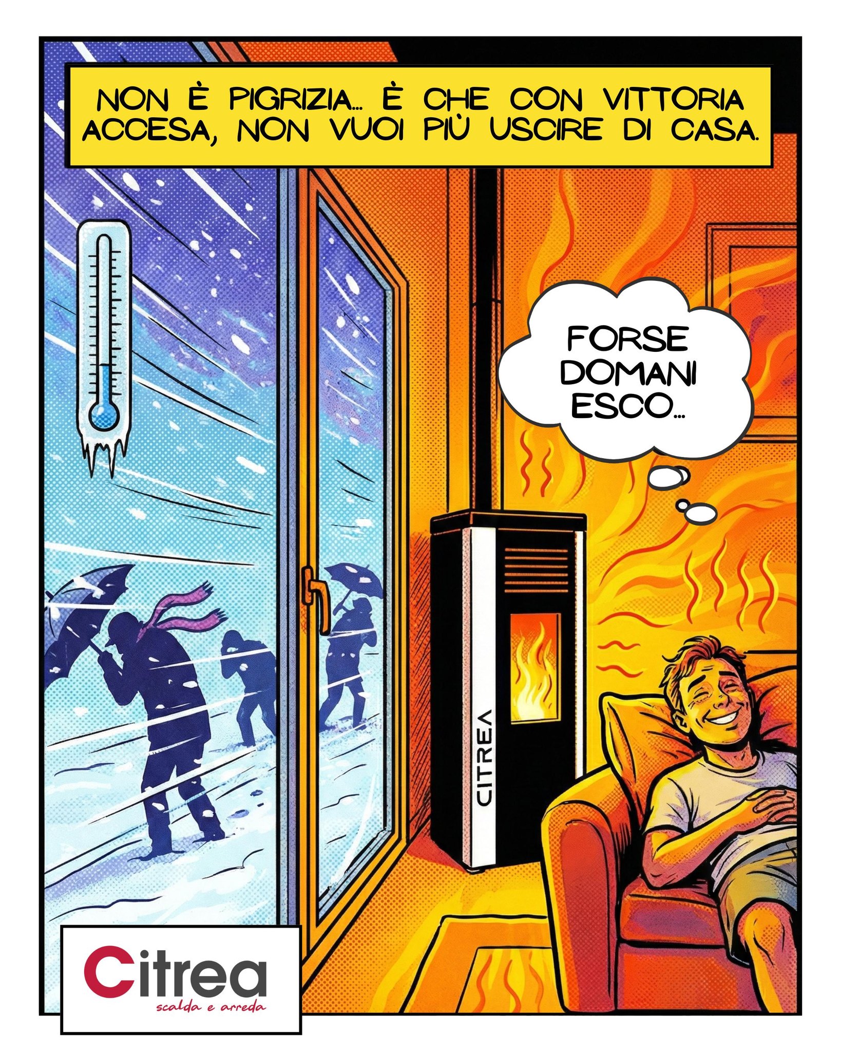 Con tutto questo calore, chi vuole uscire più di casa?! 😅
🔥 Citrea – Scalda e arreda
👉 Scopri di più su: www.citrea.it
📞 0983 500191
#caldaie #caldaia #riscaldamento #pellet #legna #risparmioenergetico #efficienzaenergetica #contotermico #madeinitaly #ecosostenibile #rinnovabili #impianti #casa #appartamento #design #stufa #pellet #legno