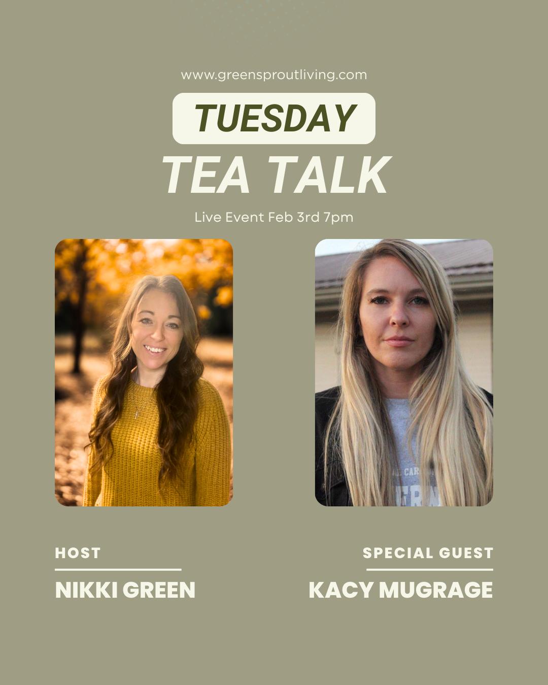 Join me and Kacy Mugrage, Ayurvedic practitioner, as she takes us through how to stay balanced during the winter season, gently transition into spring, and what an Ayurvedic cleanse can look like in real life.
She’ll talk about simple, practical ways to care for your body, support digestion, and live in rhythm with the seasons — without overwhelm or extremes.
If you’ve been feeling a little off, tired, or out of sync lately, this will give you grounded, useful insight you can actually use.
RSVP for this live event
📅 February 3 at 7 PM
https://www.greensproutliving.com/event-details/tuesday-tea-talk-guest-speaker-kacy-mugrage
Once you have RSVP'd check your email (even you spam folder) for the link to the zoom event!!