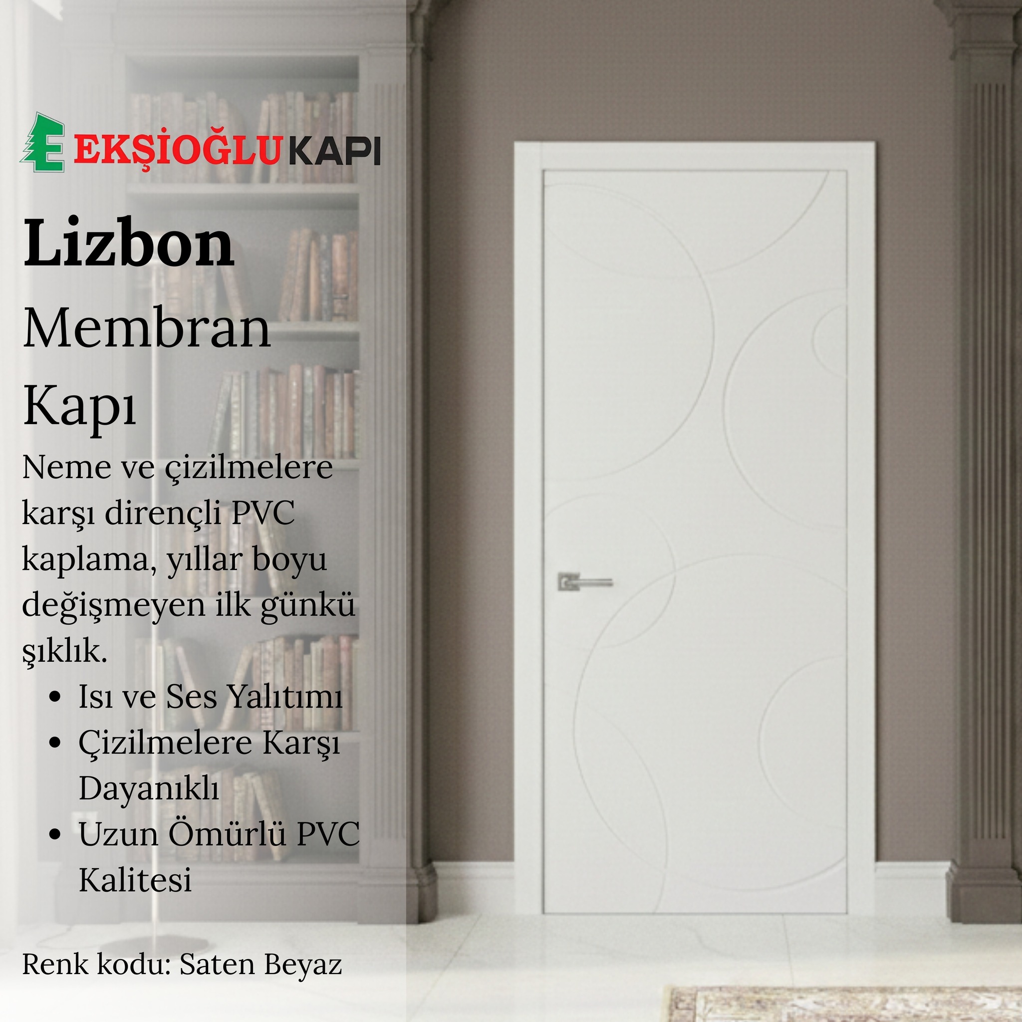 Ekşioğlu Kapı olarak, geniş model seçeneklerimizle tarzınızı mekanlarınıza yansıtıyor; uzman kadromuzun titiz işçiliğiyle hayalinizdeki kapıyı gerçeğe dönüştürüyoruz.
Neden Ekşioğlu Kapı?
🛠 Profesyonel Tecrübe: Üretimden montaja her aşamada uzman dokunuşu.
🎨 Zengin Çeşitlilik: Her tarza uygun, geniş model ve renk seçenekleri.
📐 Özel Üretim: İhtiyaç ve isteklerinize göre kişiselleştirilmiş tasarımlar.
🛡 Dayanıklı Kalite: Uzun ömürlü kullanım sunan birinci sınıf malzeme.
✨ Zarif Detaylar: Mekanlarınıza değer katan estetik dokunuşlar.
Siz değerli misafirlerimizi şubelerimize bekliyoruz.
📍 Şubelerimiz:
🏠 Nilüfer / Bursa (Küçüksanayi) Üçevler Mah. 39. Sk. 60. Blok No:9/11
📞 0224 441 23 99 | 📱 0543 441 23 99
🏠 Osmangazi / Bursa (Hipodrom) Namık Kemal Mah. İnönü Cad. No:62/A
📞 0224 215 55 06 | 📱 0544 297 23 99
🏠 Osmangazi / Bursa (Gülbahçe) Gülbahçe Mah. İnönü Cad. No:75
📞 0224 215 23 99 | 📱 0553 235 23 99
🏠 Bandırma / Balıkesir Paşakent Mah. Gönen Karayolu Cad. No:122/A
📞 0226 715 23 99 | 📱 0507 807 23 99
________________________________________
#eksioglukapi #icmekankapi #bursa #balıkesir #kapi