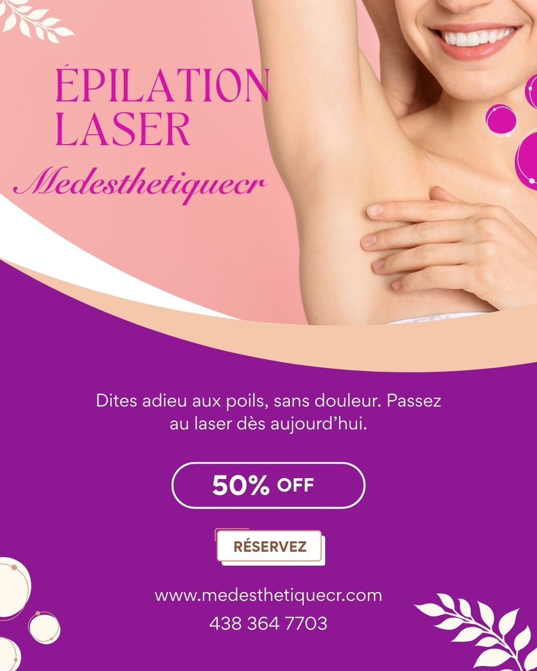 ✨ Épilation laser – 50 % de rabais ✨
Forfait 8 séances | 2 zones et +
✔️ Sans douleur
✔️ Résultats durables
📍 Medesthétique CR – Candiac
📩 Réservez dès maintenant
📖 Pour en savoir plus sur l’épilation laser, comment ça fonctionne et pourquoi ça ne devrait pas faire mal, consultez notre article complet ici :
👉 https://www.medesthetiquecr.com/post/épilation-laser-sans-douleur-à-candiac-mythe-ou-réalité
#epilation #epilationlaser #epilationmaillot #epilationsourcils #epilationdefinitive #epilation