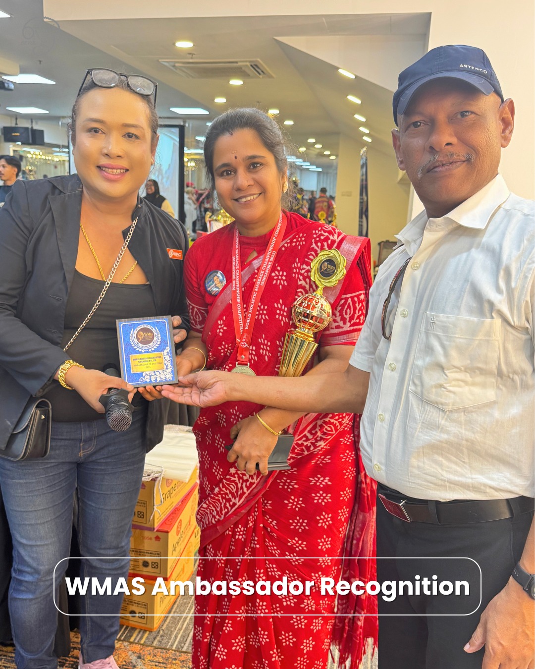 Honoured to share this new milestone of SEYOL!
Ms Jemma Francis, on behalf of SEYOL, has officially registered for the 5-Year WMAS Ambassador Program, and we are grateful for the opportunity to represent professional massage and postpartum care on a wider platform.
The World Massage Association Singapore (WMAS) is a global organisation dedicated to elevating standards in massage therapy and holistic wellness, bringing together practitioners from different cultures and disciplines to grow and exchange knowledge.
Ms Jemma had the privilege of receiving the Ambassador Certificate during the World Holistic Massage Championship Competition 2025 award ceremony, which made the moment even more meaningful.
Moments like these are reminders that growth in care work is continuous — not just through practice, but also through responsibility and representation.
Thank you to everyone who has supported this journey 🤍
#WMAS #WHMCC2025 #BrandAmbassador #ProfessionalGrowth #PostpartumCare #CareWork #SEYOL