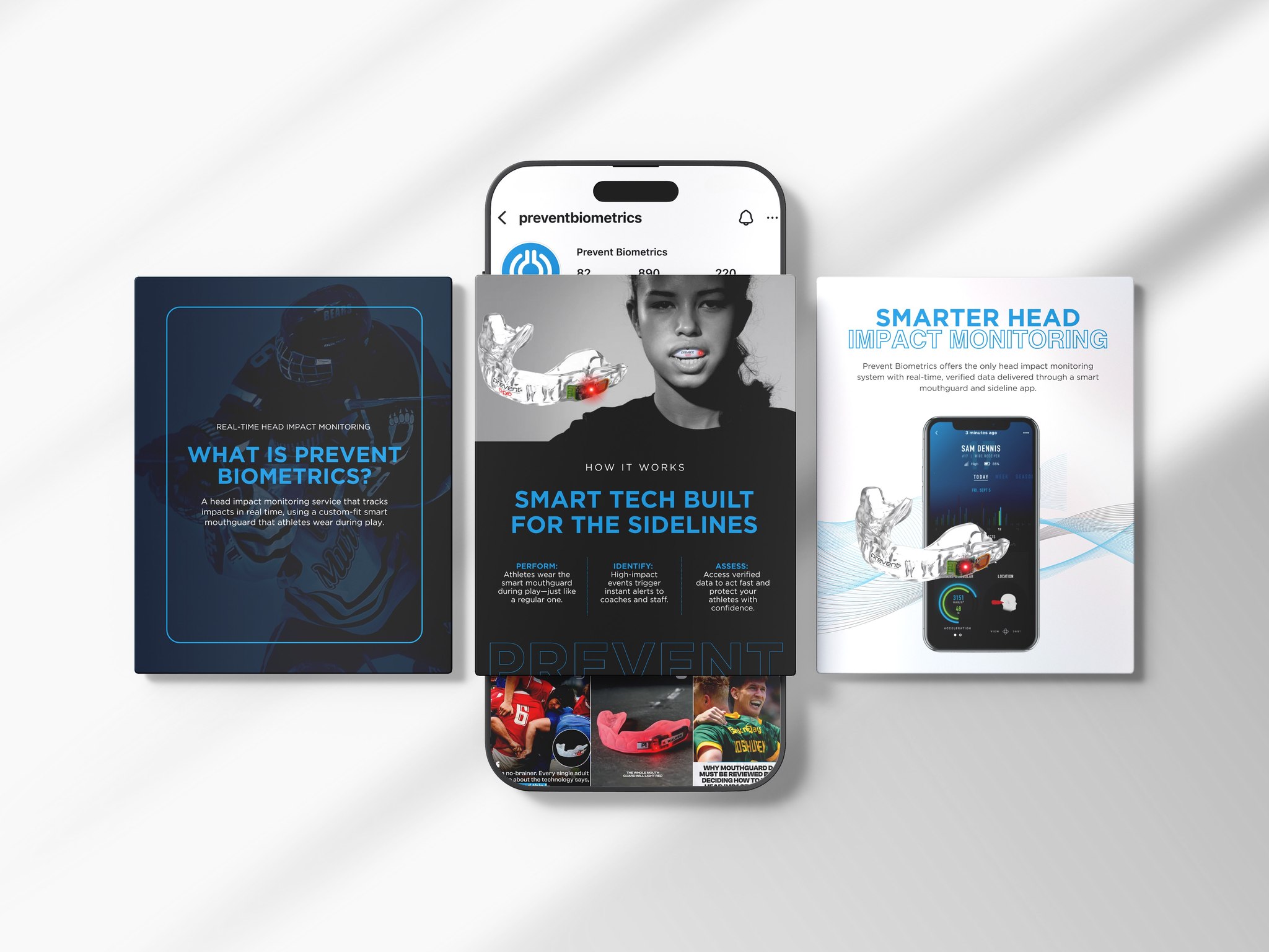 Every brand’s needs look different. For some teams, it’s not about outsourcing everything, it’s about having a reliable creative partner to support what’s already happening internally.
After completing Prevent Biometrics’ website, we collaborated on a project to build out branded social assets that complement the product and carry the new visual identity into their marketing.
Flexible support like this gives in-house teams the creative resources they need without a long-term commitment.
Want to learn more about how you can get started? Book a consultation call with us
at bluesevenstudio.com/schedule
Marketing for #BlueSevenClient | @preventbiometrics