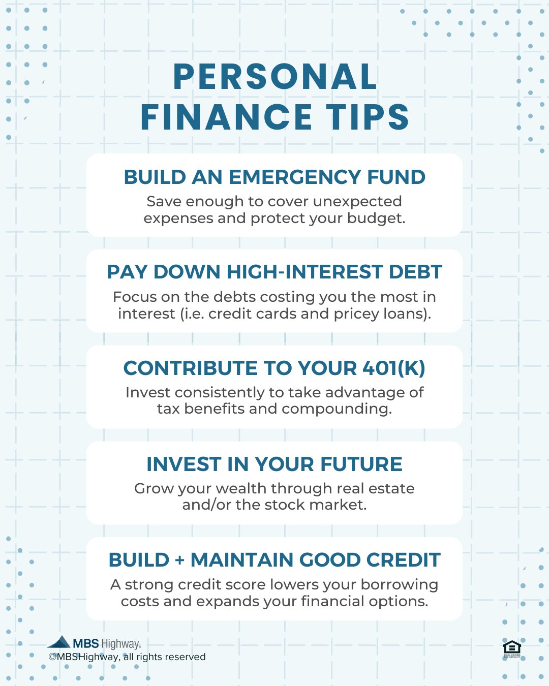 Let 2026 be the year you take control of your finances. From prioritizing debt payments to building a strong emergency fund, this is your moment to set clear goals, stay consistent, and finally create the financial stability you deserve. #finances #credit #mbshighway #mbssocialshare #mortgagemarketnews #mortgageintheknow