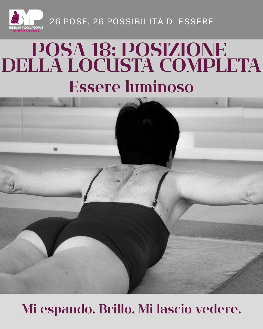 ๐๐ ๐๐๐๐, ๐๐ ๐๐๐๐๐๐๐๐๐๐๐' ๐๐ ๐๐๐๐๐๐
๐๐จ๐ฌ๐ข๐ณ๐ข๐จ๐ง๐ ๐๐๐ฅ๐ฅ๐ ๐๐จ๐๐ฎ๐ฌ๐ญ๐ ๐๐จ๐ฆ๐ฉ๐ฅ๐๐ญ๐ - Essere Luminoso
Mi espando. Brillo. Mi lascio vedere.
Meditazione:
Le braccia si aprono, il cuore si offre.
Non trattengo piรน nulla.
Espandermi non รจ arroganza, รจ un atto dโamore.
Oggi mi permetto di risplendere.
Sono luce in movimento.
#BikramYogaPeople #YogaInsieme #Bikram #YogaLife #EnergiaCondivisa #Padova #HotYoga #BikramYoga #CorpoMenteSpirito #YogaRoutine