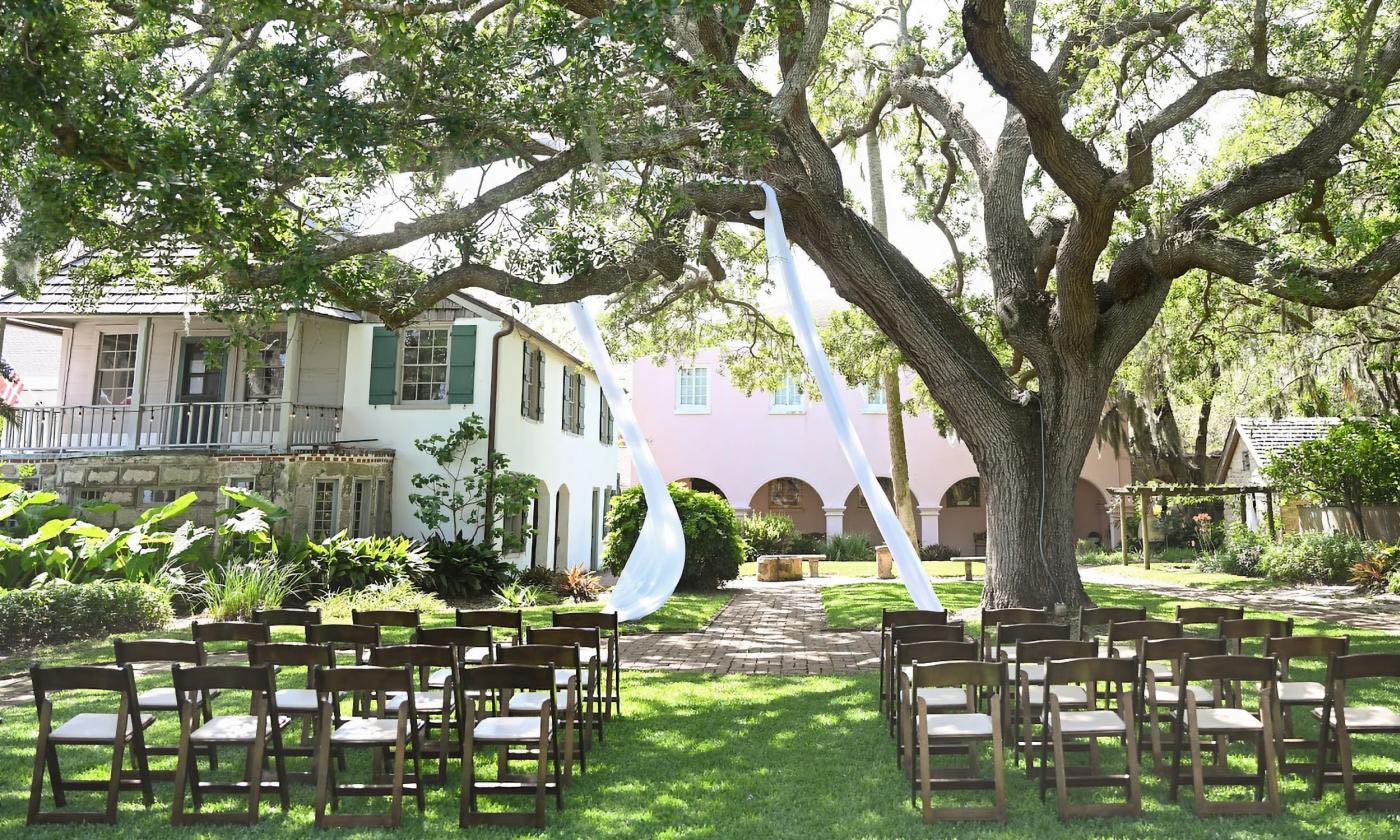 What a beautiful evening yesterday hosting Andrea & Blake’s rehearsal at Saint Augustine Historical Society - Oldest House Museum Complex .
So honored to be part of this love story! Can’t wait to celebrate today!” 💍🌿