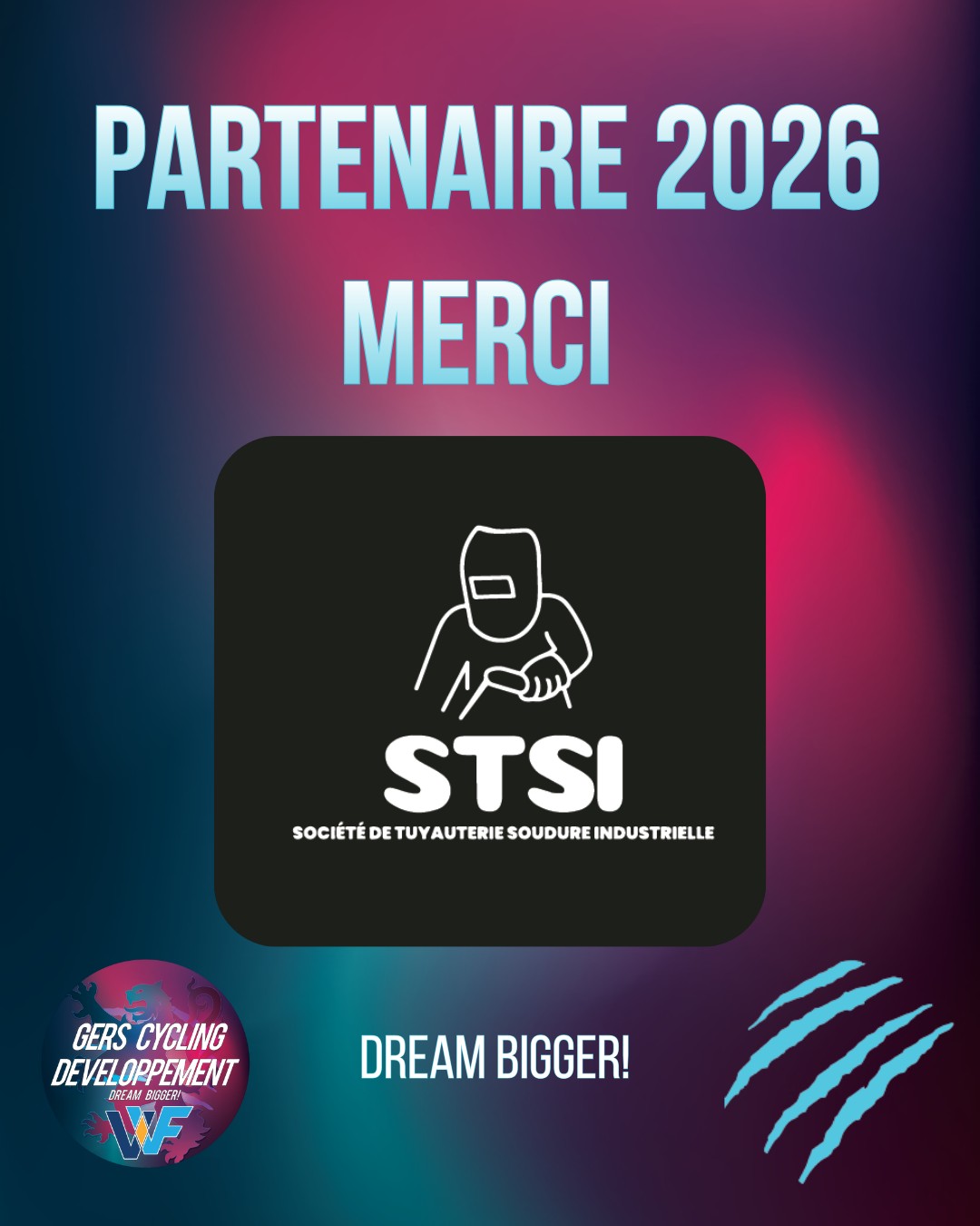 🔹 Nouveau partenaire du Gers Cycling Développement 🔹
Le Gers Cycling Développement est heureux d’accueillir STSI – Société de Tuyauterie Soudure Industrielle parmi ses partenaires.
Dirigée par @mohamednekkache, STSI intervient dans des environnements industriels exigeants, où rigueur, précision et fiabilité sont indispensables.
Ancien coureur professionnel dans les années 70 dans le nord de la France, Mohamed Nekkache porte une culture de l’effort, de l’engagement et du travail dans la durée — des valeurs qui résonnent naturellement avec le projet sportif et humain du GCD.
🤝 Bienvenue à STSI dans l’aventure du Gers Cycling Développement.
Rêvons plus grand, ensemble 🚴♂️✨