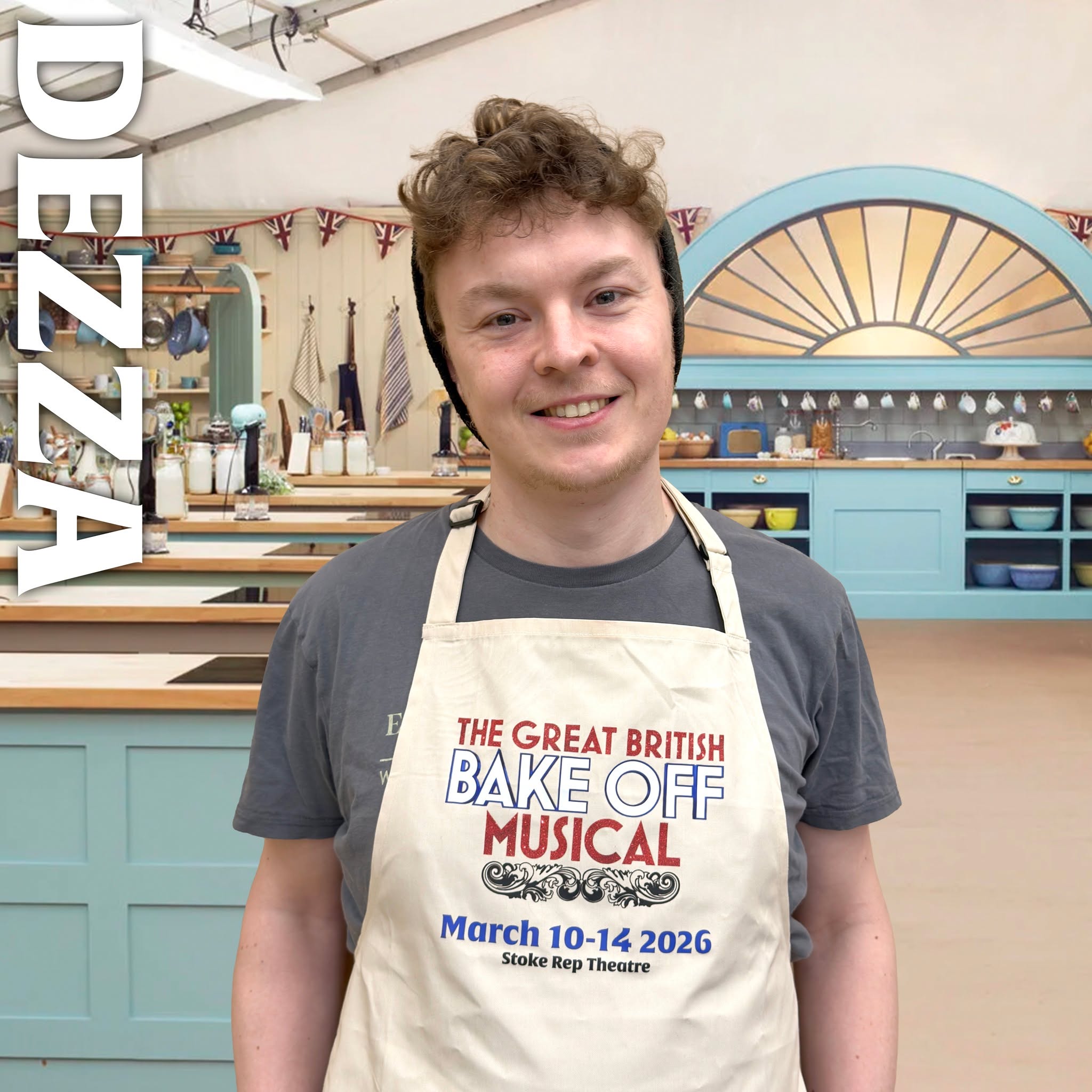 We're now just over a month away from The Great British Bake Off Musical at the Stoke Rep 10-14 March. It's time to meet our Bakers all hoping to rise to the occasion and take home the Star Baker crown. Our First two are Babs (played by Sharon Lawton) a retired dinner lady who has a passion for pies and certain male judges! and Vegan Socialist Dezza (played by Matthew Turner) Will they make it past the first week or will their showstoppers have soggy bottoms. Find out by booking your tickets to the tastiest show in town! Head to www.nsosltd.org/gbbo or calling 01782393333