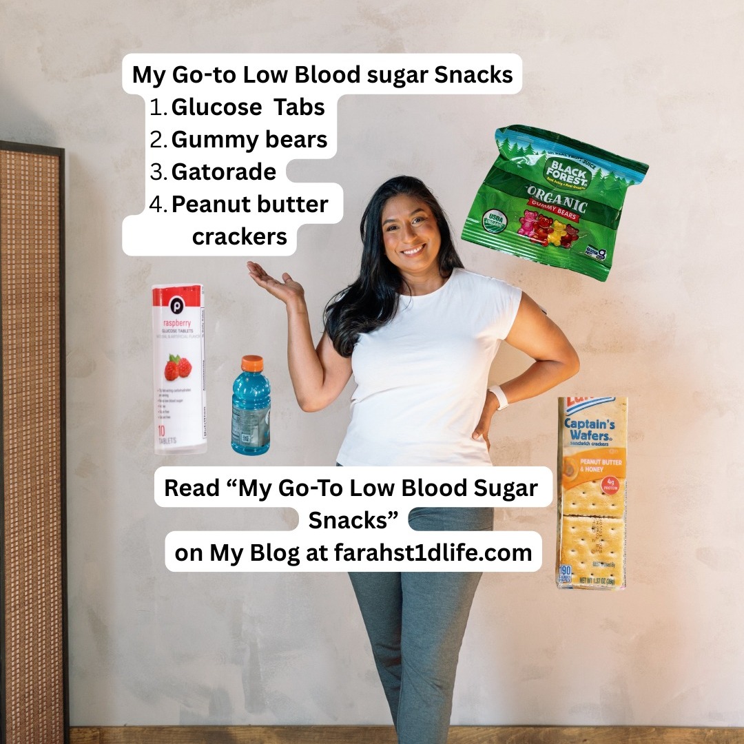 Low blood sugar is one of those things you have to be prepared for.
These are my go-to low blood sugar snacks that I reach for when my numbers drop. Nothing fancy — just things I know work for my body.
✔️ Glucose tabs
✔️ Gummy bears
✔️ Gatorade
✔️ Peanut butter crackers
I shared more details in my latest blog post “My Go-To Low Blood Sugar Snacks”.
👉🏾 Read it on farahst1dlife.com → My Blog
If you’re managing diabetes too, I’d love to hear: what do you always keep nearby for lows?
#Type1Diabetes #T1DLife #LowBloodSugar #Hypoglycemia #BloodSugarLows
Not medical advice — just sharing what works for me. Always follow your care team’s guidance.