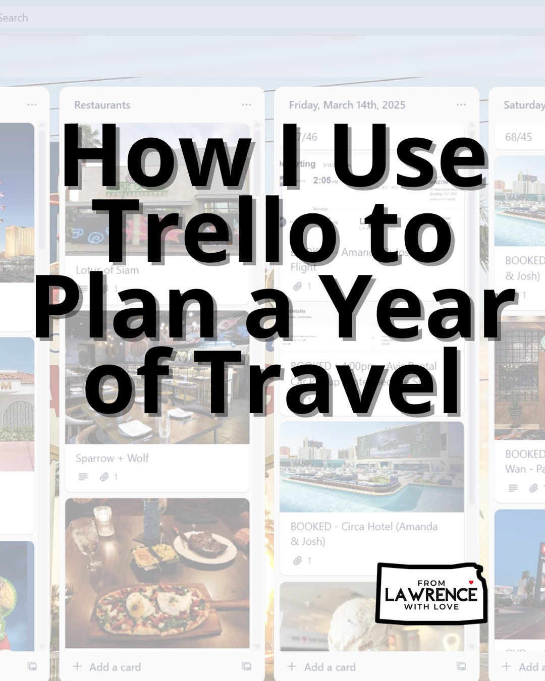 📌🌍 Trello is my secret weapon for travel planning. It helps me organize multiple trips, keep all my confirmations in one place, and see my whole year of travel at a glance.
📍 Link in Bio