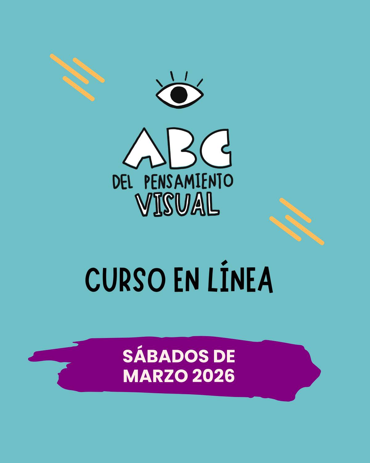 El Curso ABC del Pensamiento visual es un taller práctico diseñado para aprender a ver, simplificar y comunicar ideas con claridad.
Son 4 sesiones grupales en vivo de 3 horas cada una, con ejercicios prácticos, plantillas, recursos descargables y mentorías personalizadas según la modalidad.
Los temas en las cuatro sesiones son:
. Fundamentos del pensamiento visual (elementos básicos para ver y simplificar ideas)
. Organización visual (mapas, jerarquías y estructuras)
. Escucha y síntesis (cosecha, materiales y técnicas para sintetizar)
. Facilitación con pensamiento visual (uso de visuales para liderar reuniones y conversaciones)
Vamos a estar viviendo esta experiencia los 4 sábados de marzo 2026 vía virtual.
Si te interesa, inscríbete en el link de la bio, son cupos limitados!
Conoce más en alerovisual.com
#PensamientoVisual #VisualThinking #FacilitaciónGráfica #ComunicaciónVisual #Creatividad