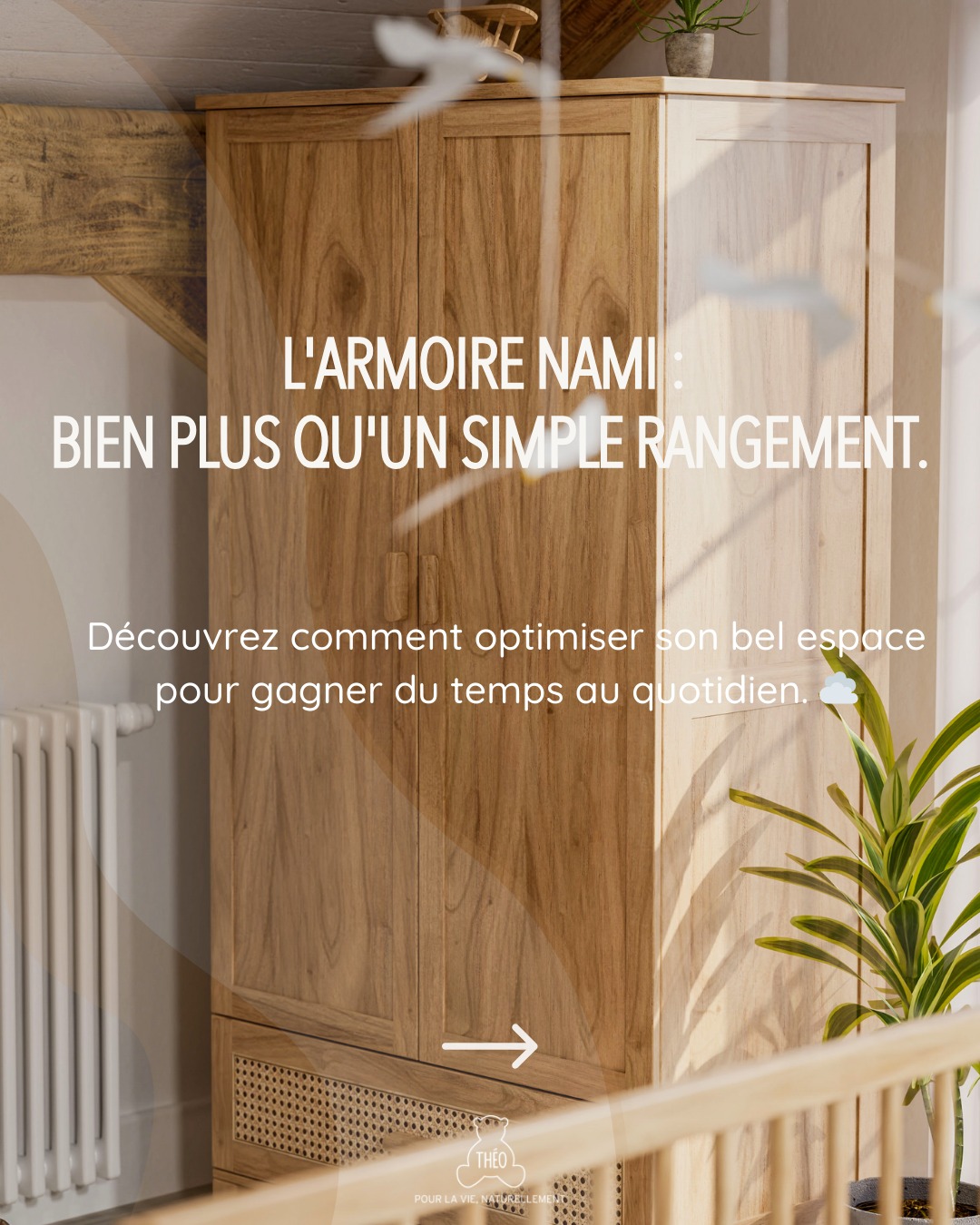 Mieux ranger pour mieux profiter... ✨
L’arrivée de bébé rime souvent avec beaucoup (beaucoup !) de petites affaires. Pour ne pas se laisser déborder, l’organisation est la clé d’une chambre sereine. ☁️
Découvrez nos 3 astuces pour transformer votre armoire Nami en un modèle d’efficacité.
#theobebe #armoirenami #rangement #organisation #conseilparent